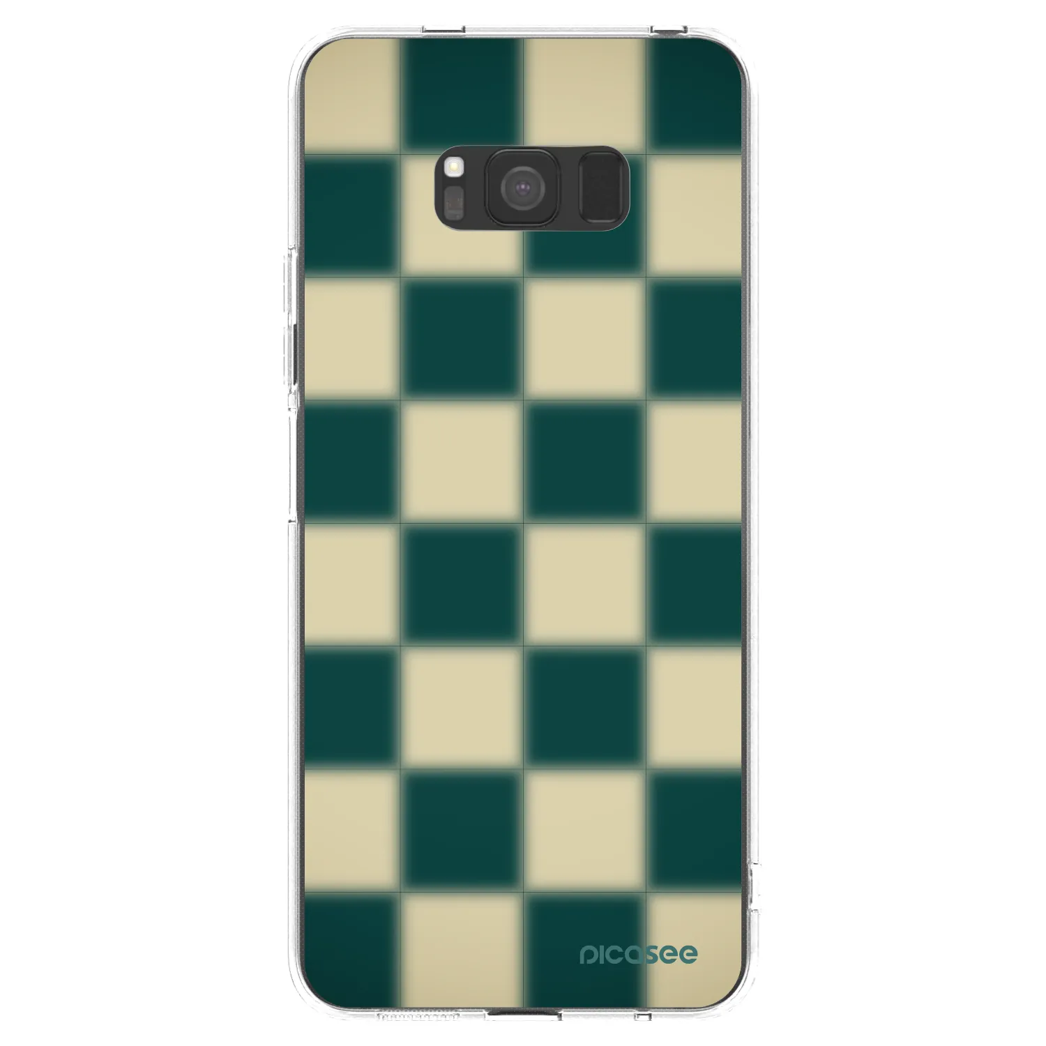 Picasee silikonowe przeźroczyste etui na Samsung Galaxy S8 G950F - Shadow Chess