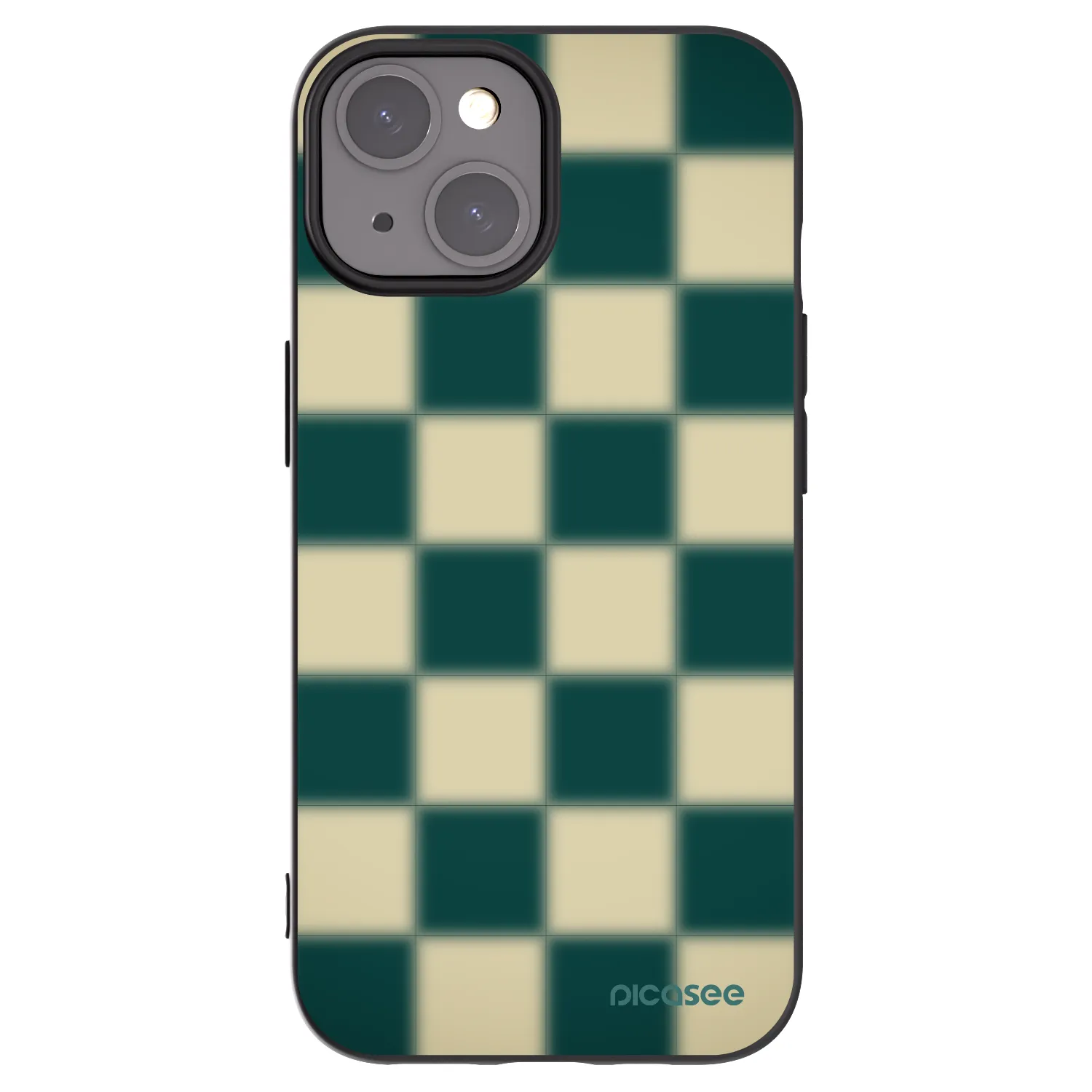 Picasee silikonowe czarne etui na Apple iPhone 15 - Shadow Chess