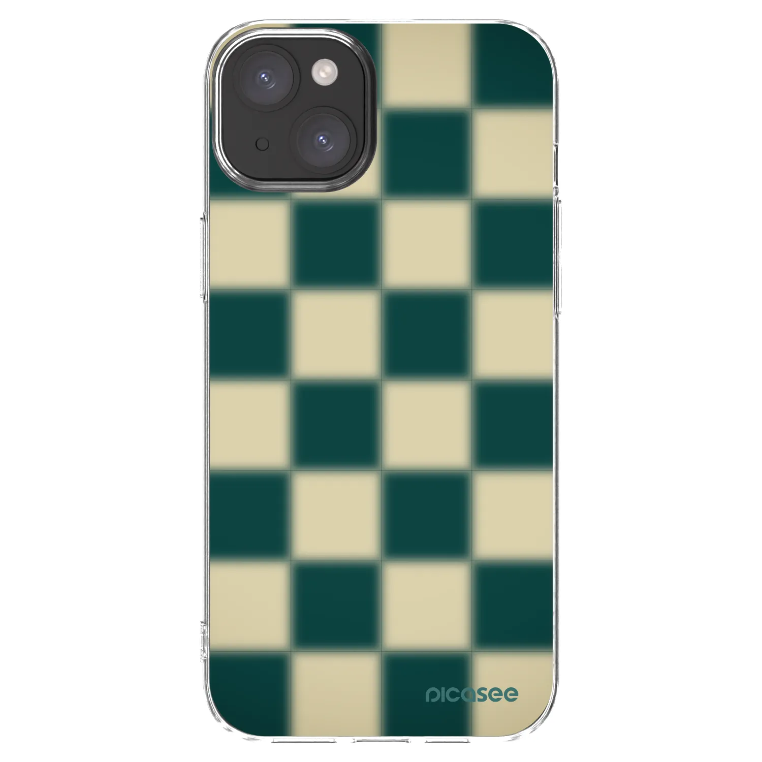 Picasee silikonowe przeźroczyste etui na Apple iPhone 15 Plus - Shadow Chess