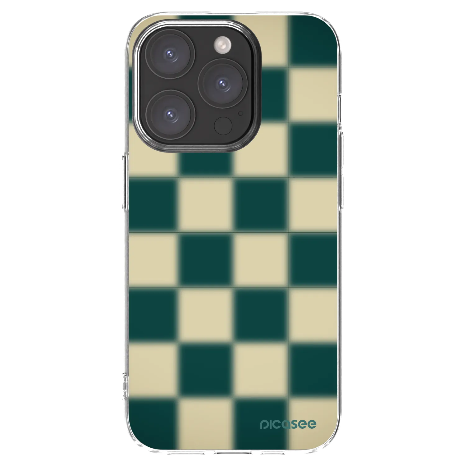 Picasee silikonowe przeźroczyste etui na Apple iPhone 15 Pro - Shadow Chess