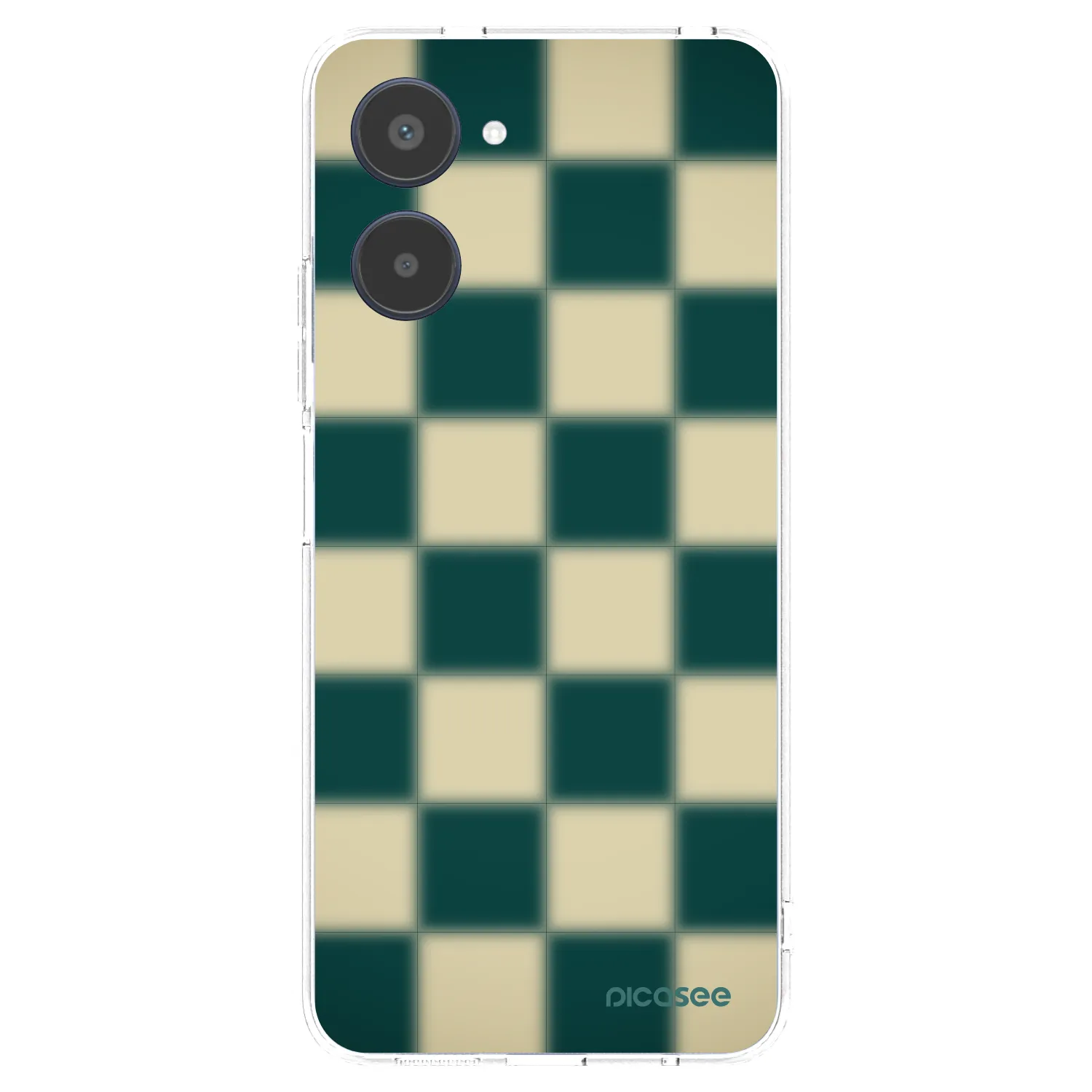 Picasee silikonowe przeźroczyste etui na Realme 10 4G - Shadow Chess