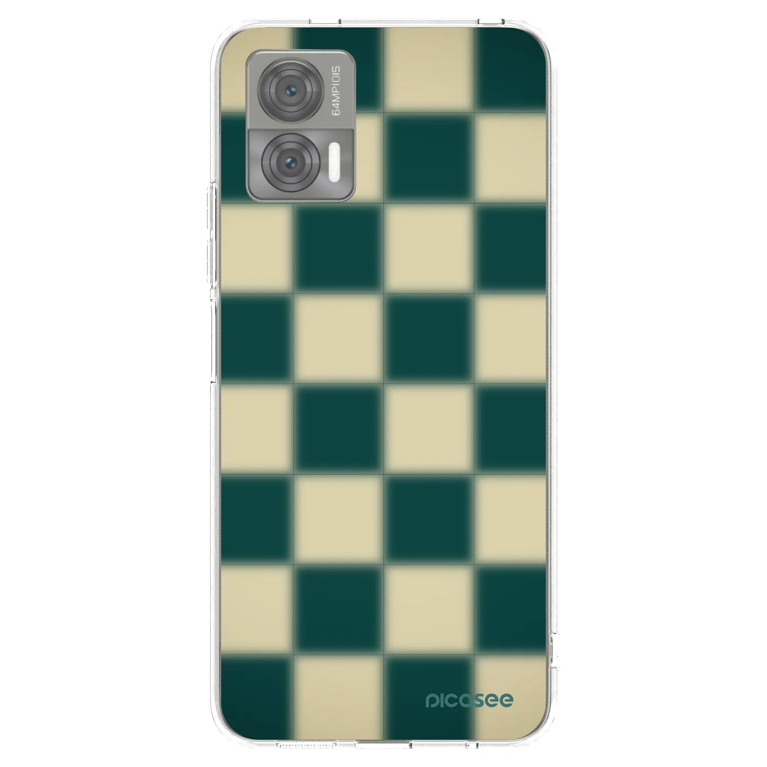 Picasee silikonowe przeźroczyste etui na Motorola Edge 30 Neo - Shadow Chess