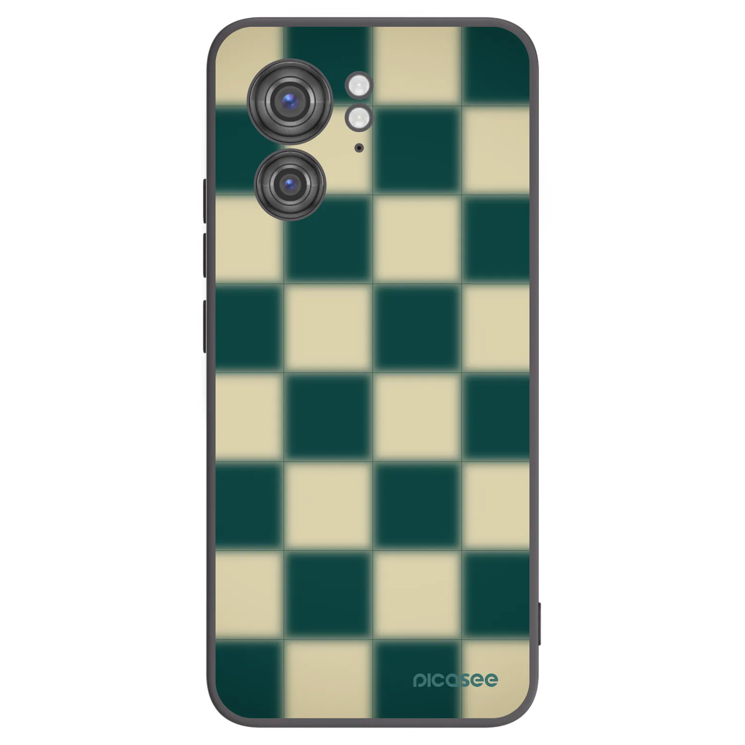 Picasee silikonowe czarne etui na Motorola Edge 40 - Shadow Chess
