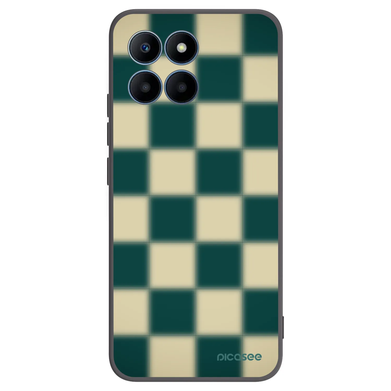 Picasee silikonowe czarne etui na Honor 70 Lite - Shadow Chess