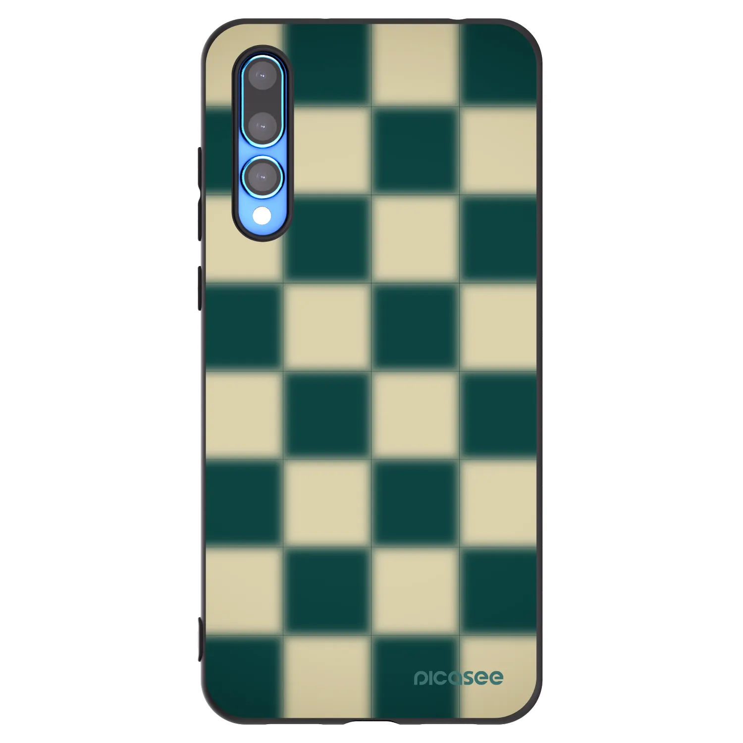 Picasee silikonowe czarne etui na Huawei P20 Pro - Shadow Chess