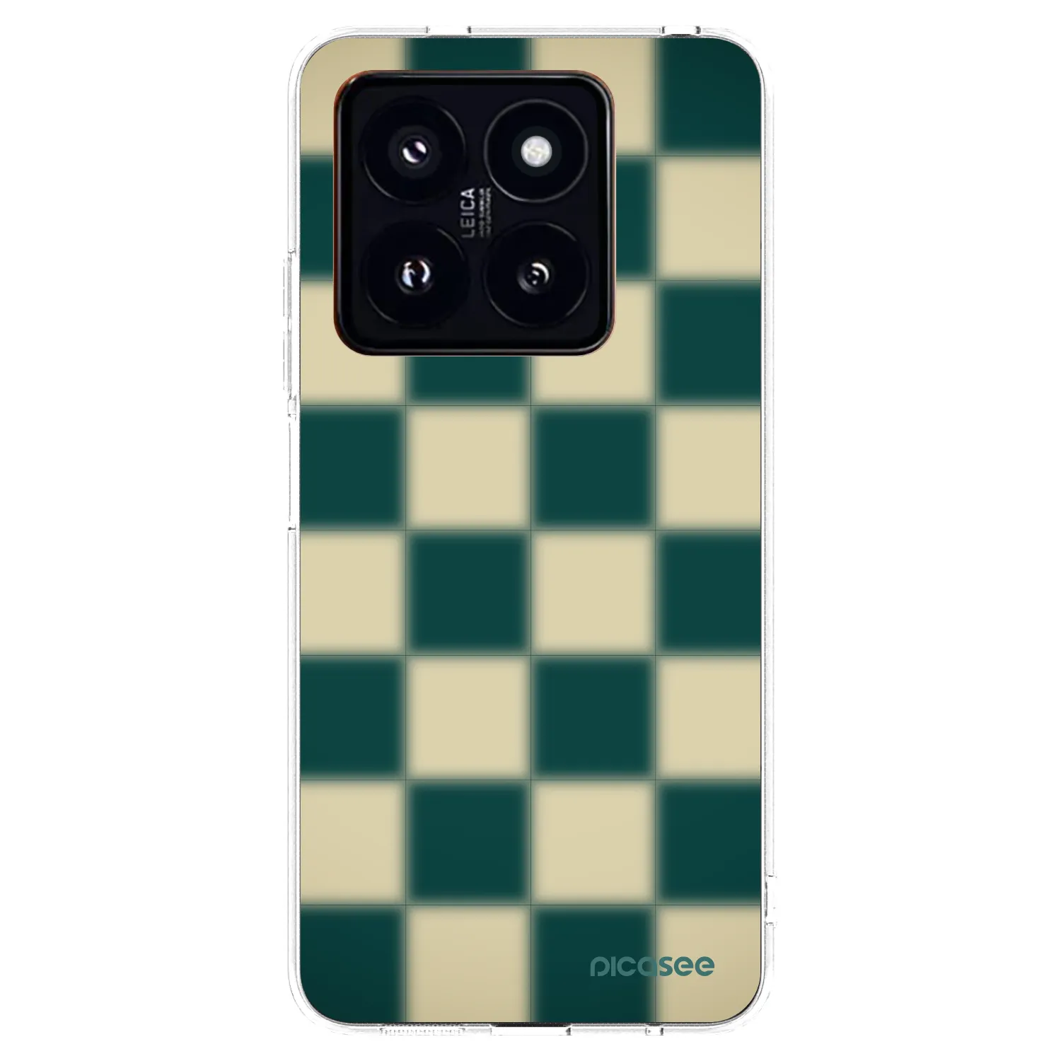 Picasee silikonowe przeźroczyste etui na Xiaomi 14 Pro - Shadow Chess