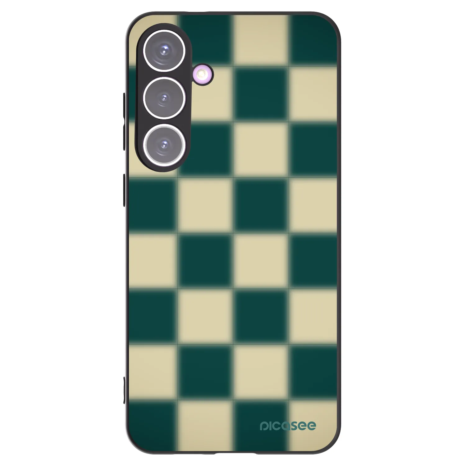 Picasee silikonowe czarne etui na Samsung Galaxy S24+ S926B 5G - Shadow Chess