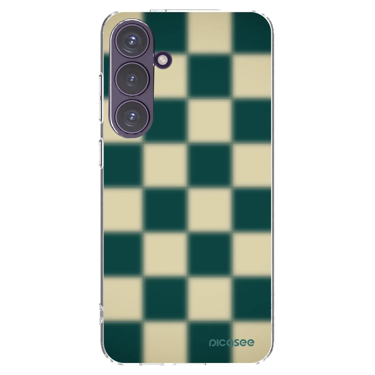 Picasee silikonowe przeźroczyste etui na Samsung Galaxy S24+ S926B 5G - Shadow Chess