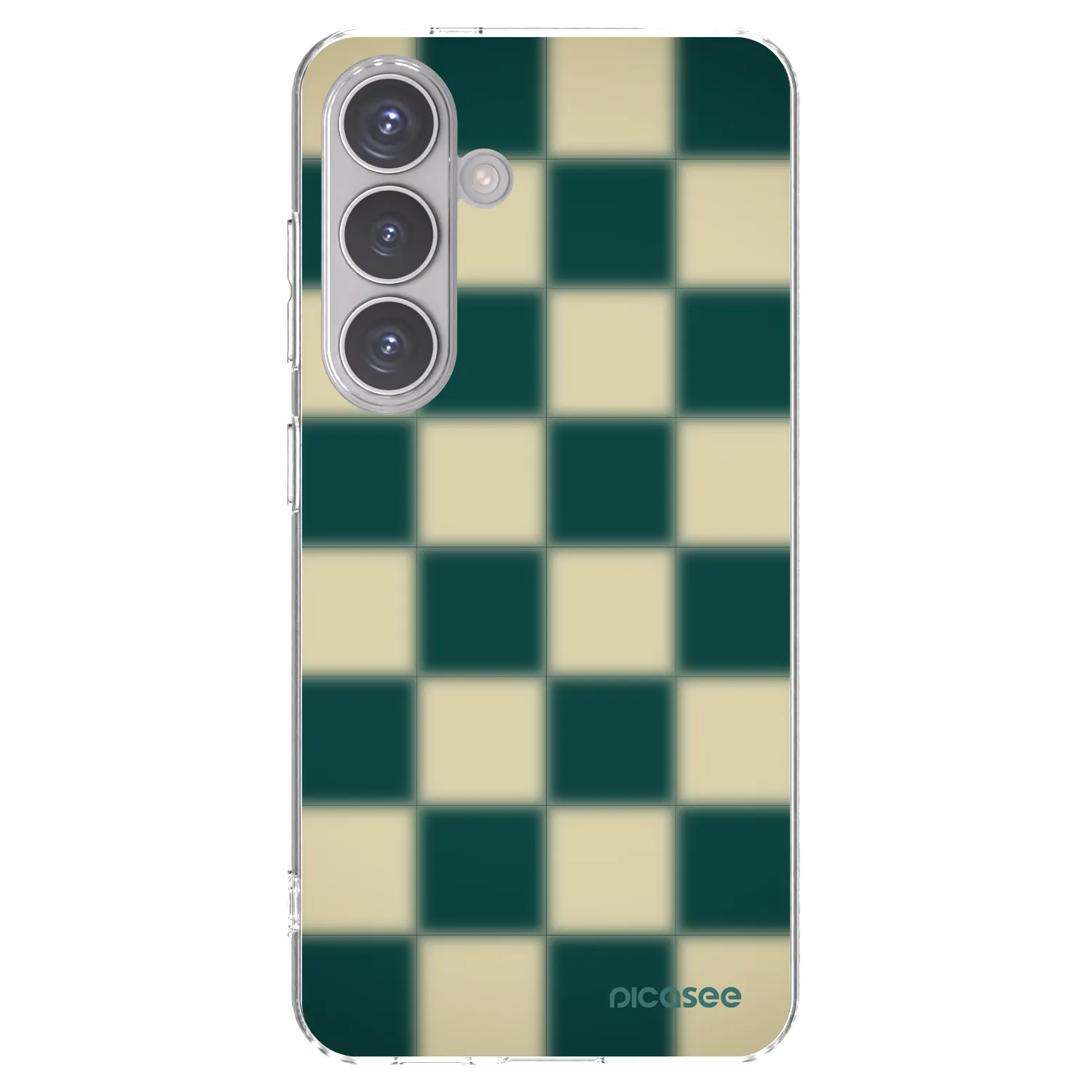 Picasee silikonowe przeźroczyste etui na Samsung Galaxy S24 S921B 5G - Shadow Chess