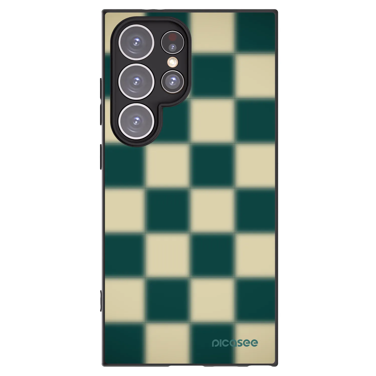 Picasee silikonowe czarne etui na Samsung Galaxy S24 Ultra S928B 5G - Shadow Chess