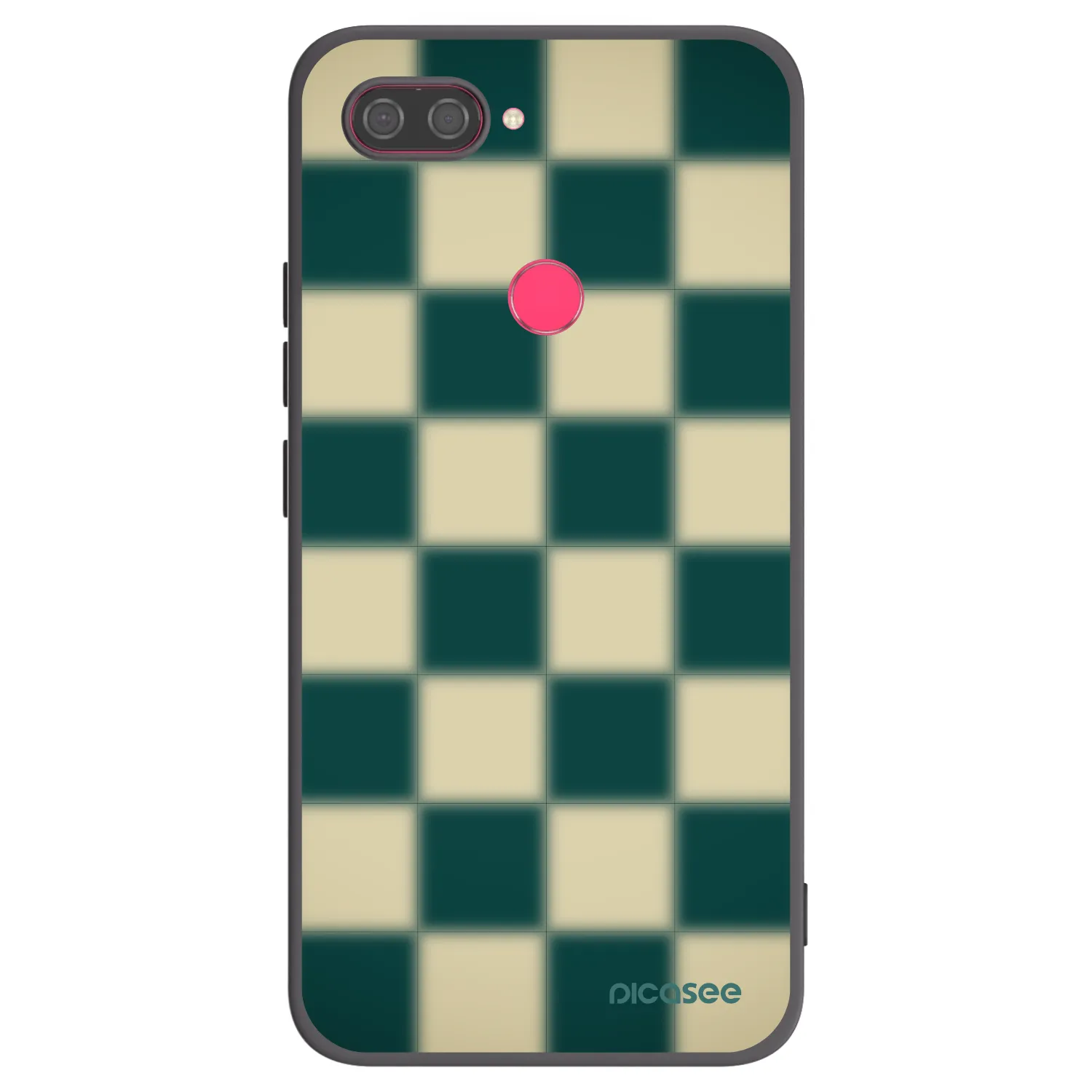 Picasee silikonowe czarne etui na Xiaomi Mi 8 Lite - Shadow Chess