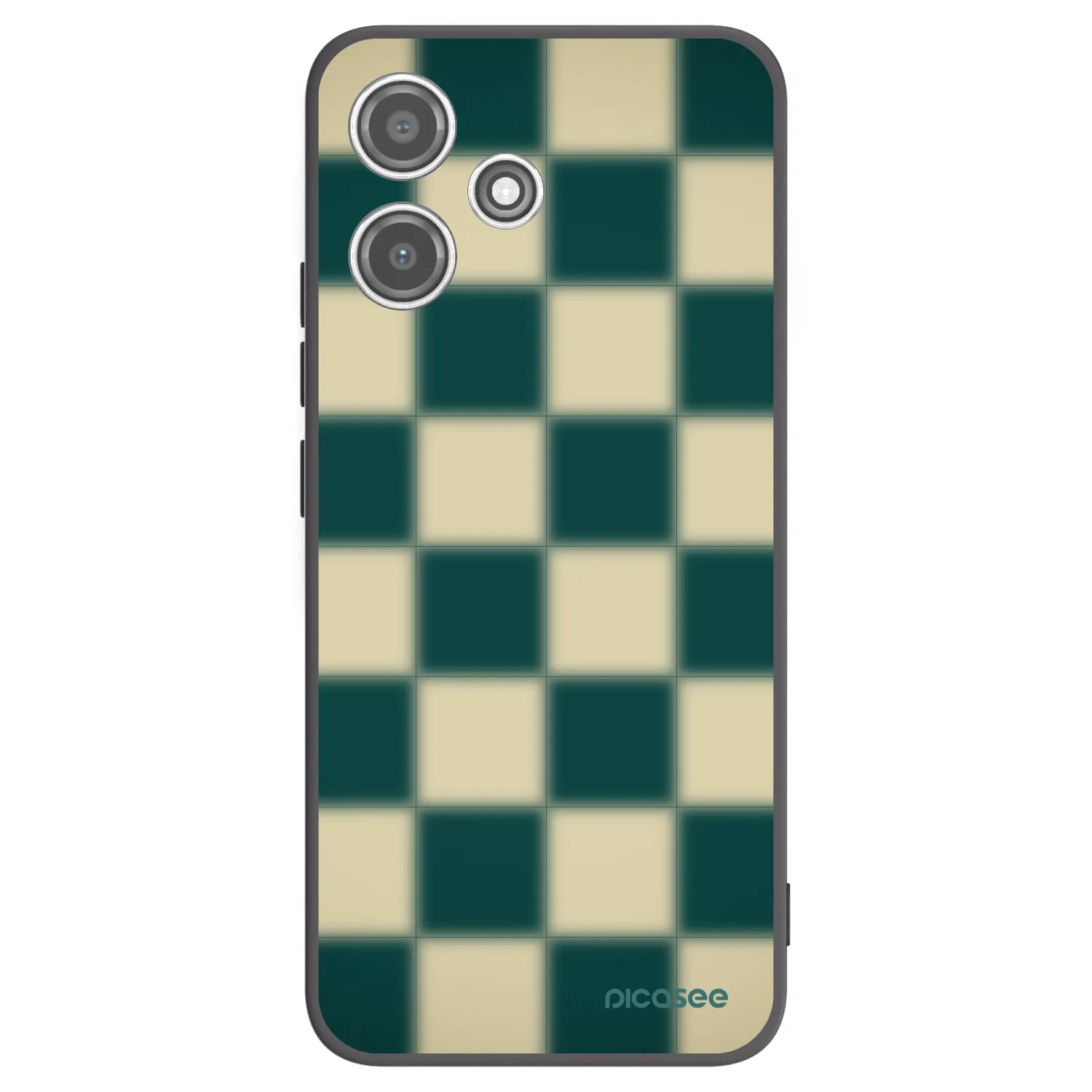 Picasee silikonowe czarne etui na Xiaomi Redmi 12 5G - Shadow Chess