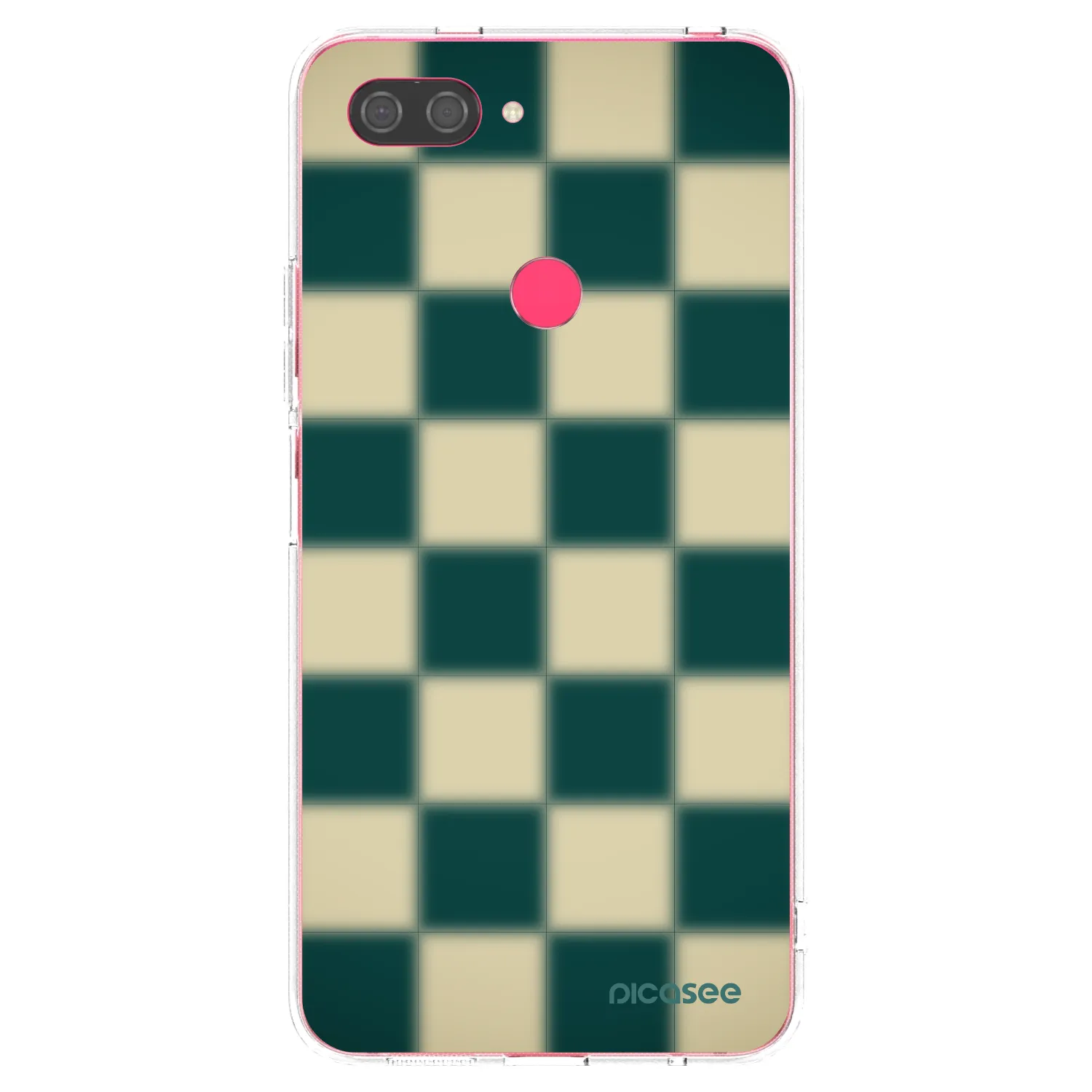 Picasee silikonowe przeźroczyste etui na Xiaomi Mi 8 Lite - Shadow Chess
