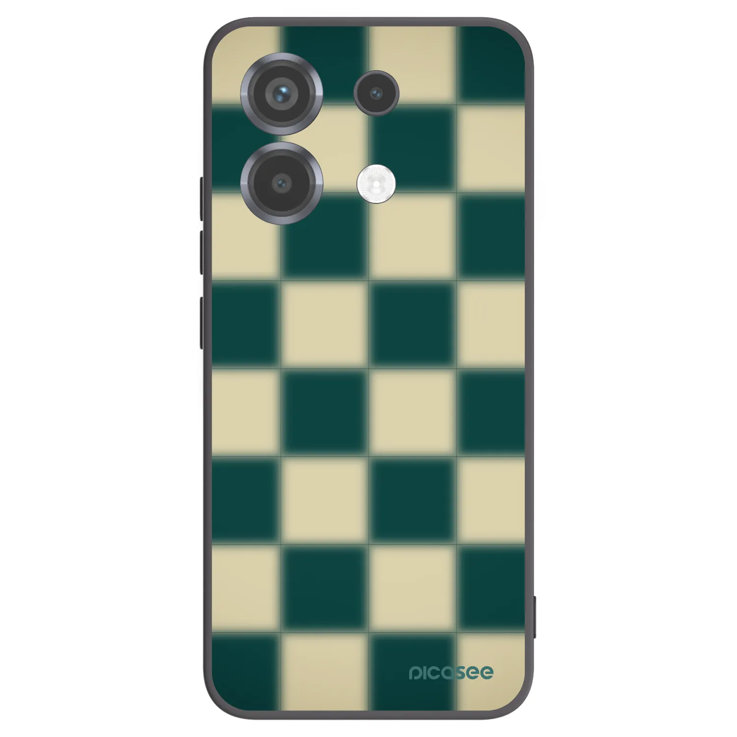 Picasee silikonowe czarne etui na Xiaomi Poco X6 - Shadow Chess