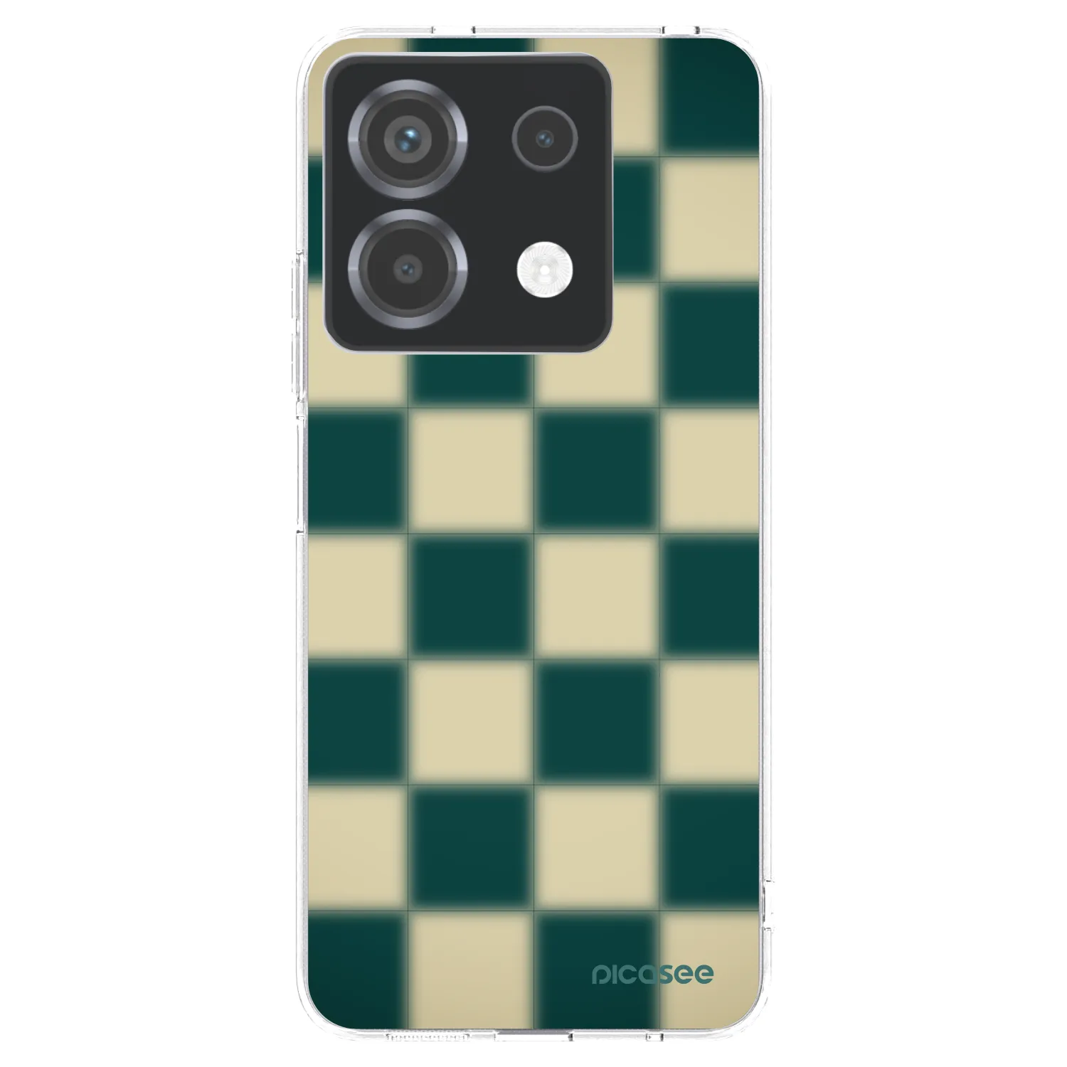 Picasee silikonowe przeźroczyste etui na Xiaomi Poco X6 - Shadow Chess