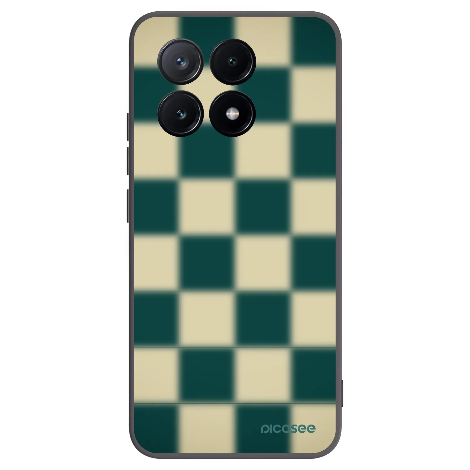 Picasee silikonowe czarne etui na Xiaomi Poco X6 Pro - Shadow Chess