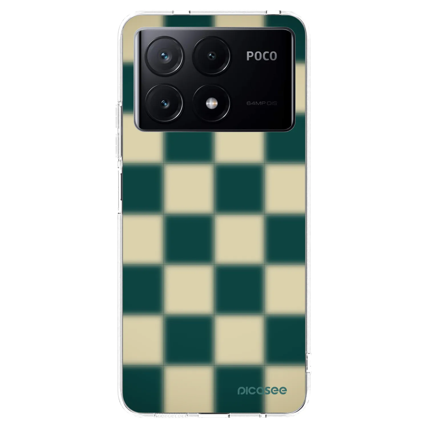 Picasee silikonowe przeźroczyste etui na Xiaomi Poco X6 Pro - Shadow Chess