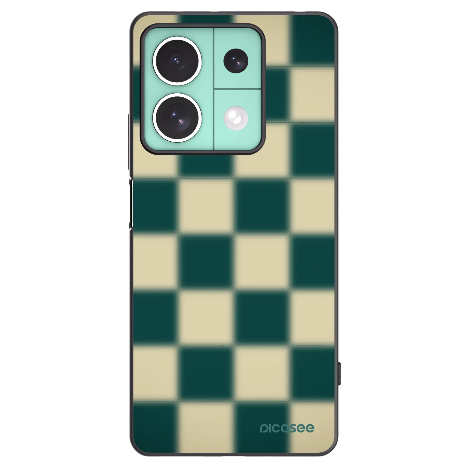 Picasee silikonowe czarne etui na Xiaomi Redmi Note 13 5G - Shadow Chess