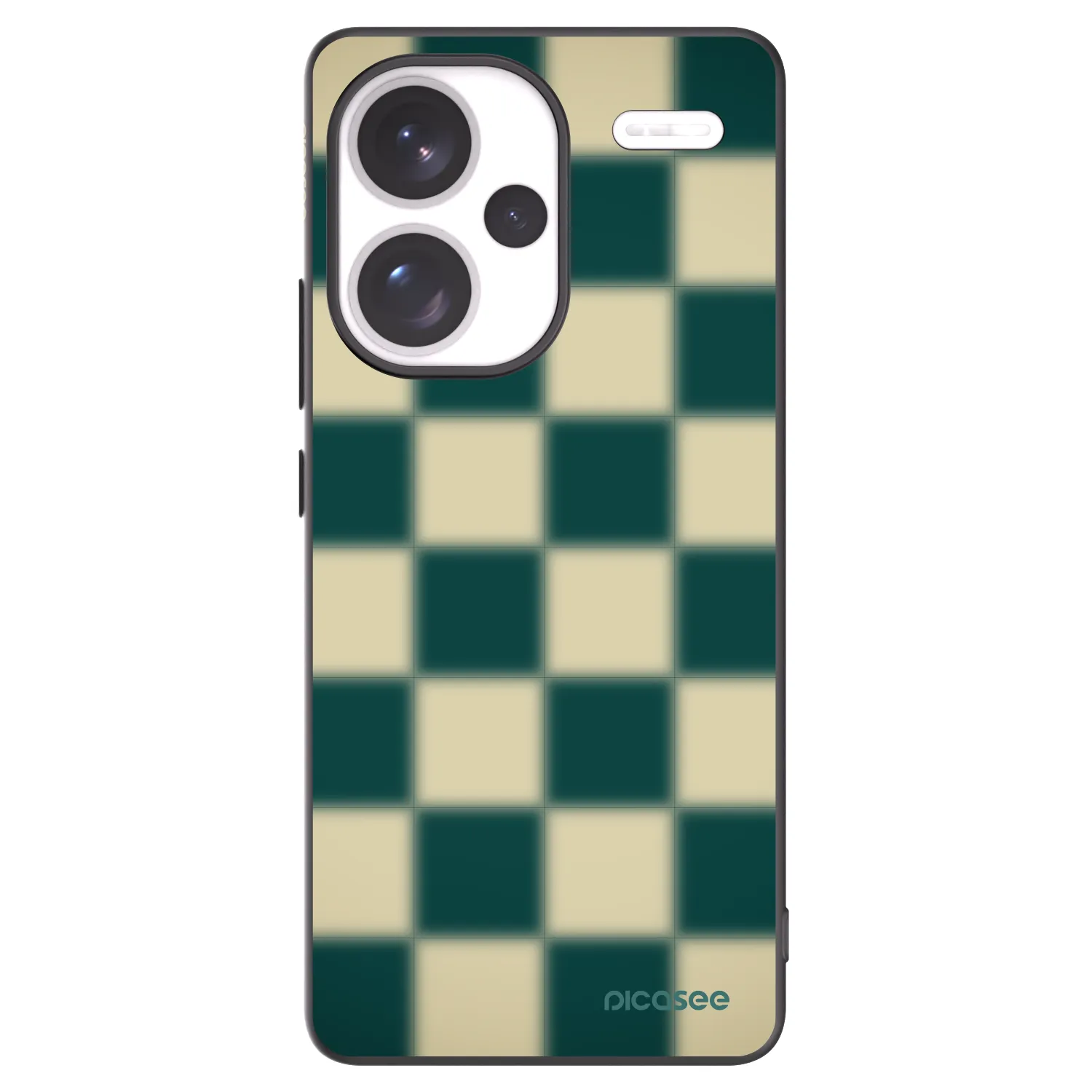 Picasee silikonowe czarne etui na Xiaomi Redmi Note 13 Pro+ 5G - Shadow Chess