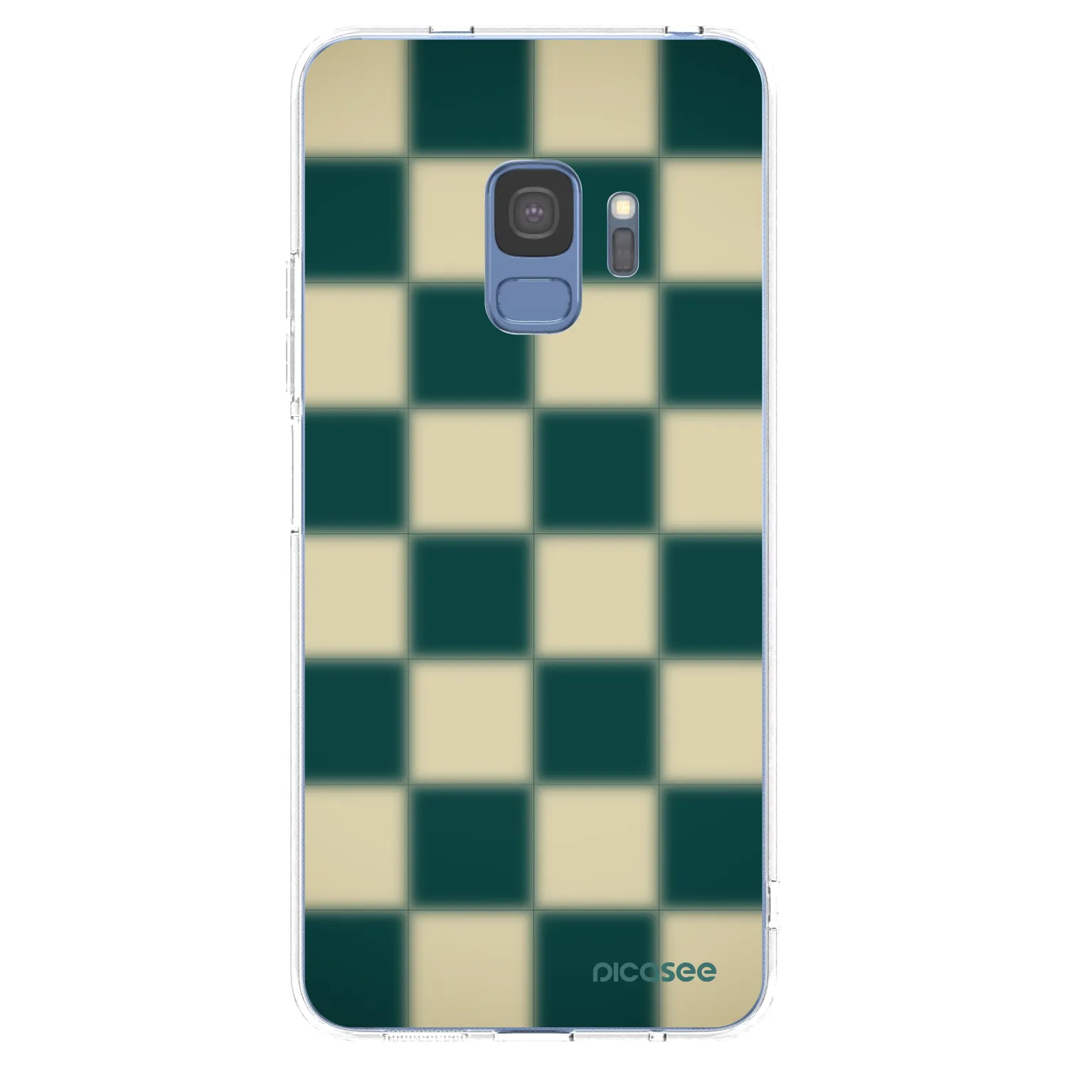 Picasee silikonowe przeźroczyste etui na Samsung Galaxy S9 G960F - Shadow Chess