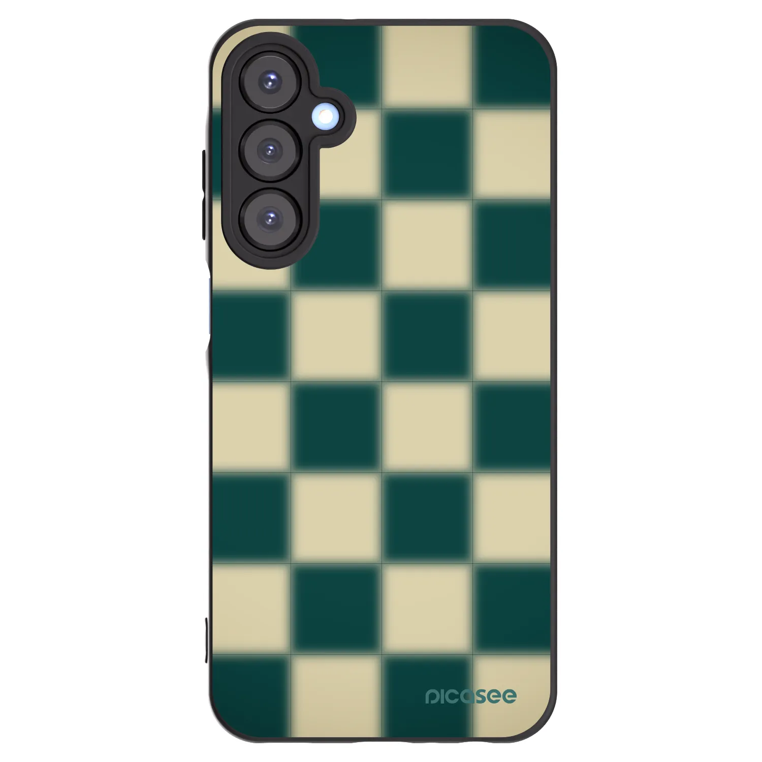 Picasee silikonowe czarne etui na Samsung Galaxy A25 A256B 5G - Shadow Chess