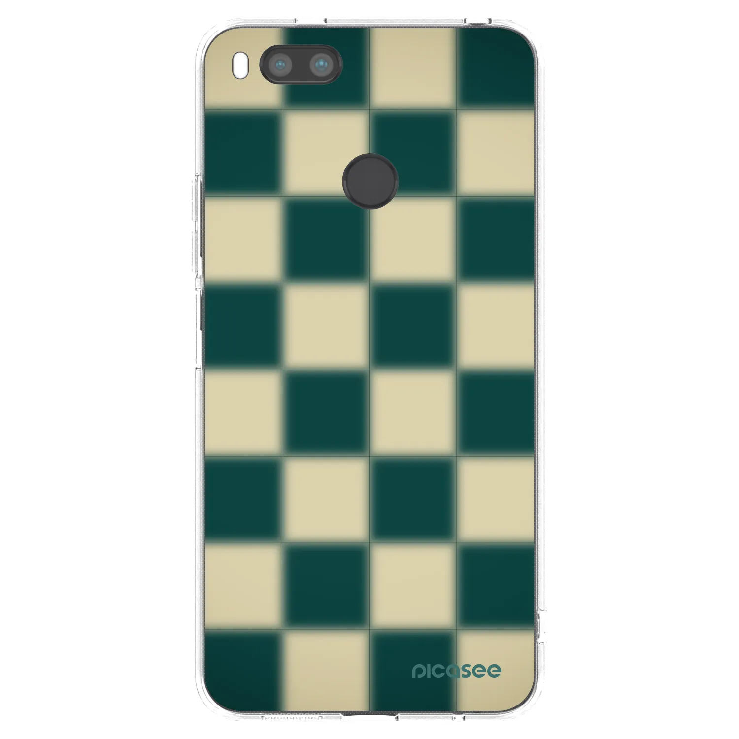 Picasee silikonowe przeźroczyste etui na Xiaomi Mi A1 Global - Shadow Chess