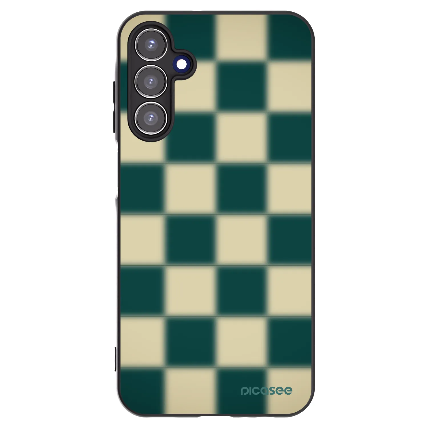 Picasee silikonowe czarne etui na Samsung Galaxy A15 A156B 5G - Shadow Chess