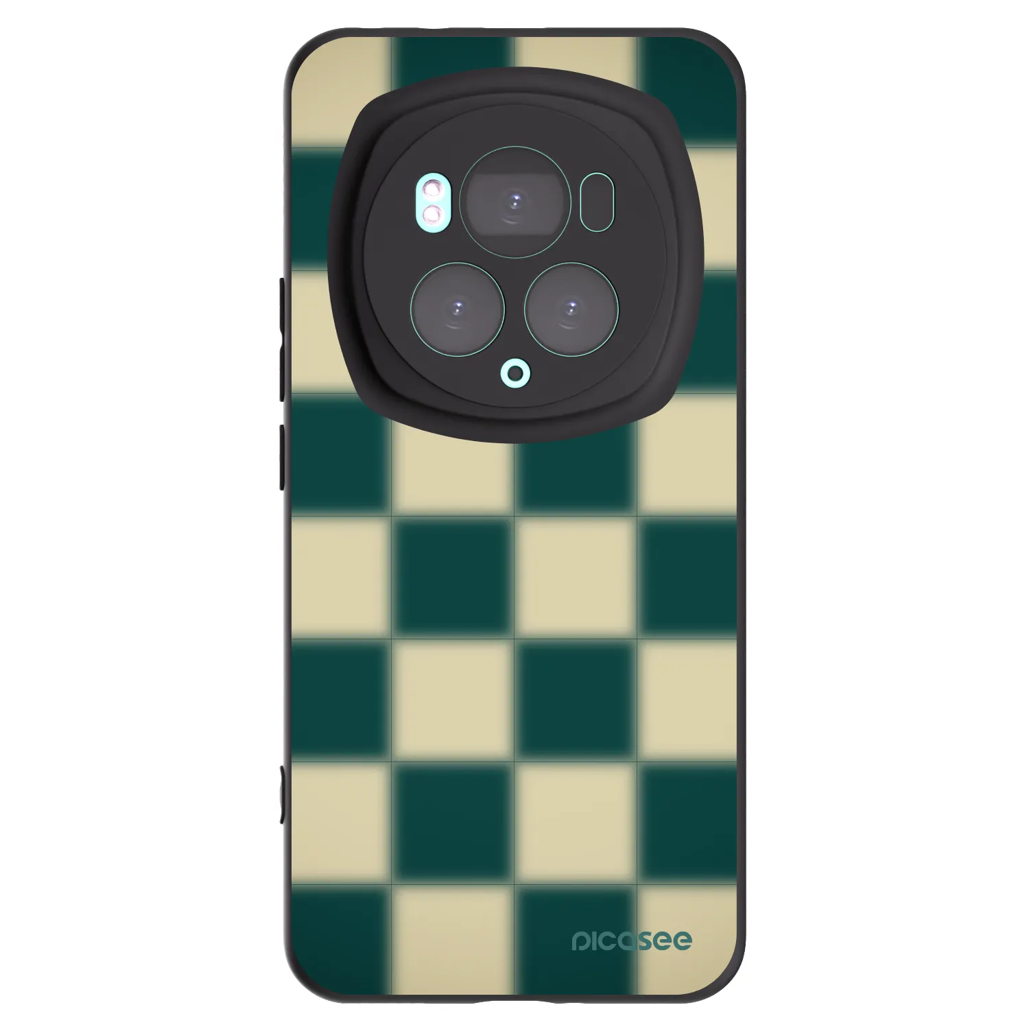 Picasee silikonowe czarne etui na Honor Magic6 Pro - Shadow Chess