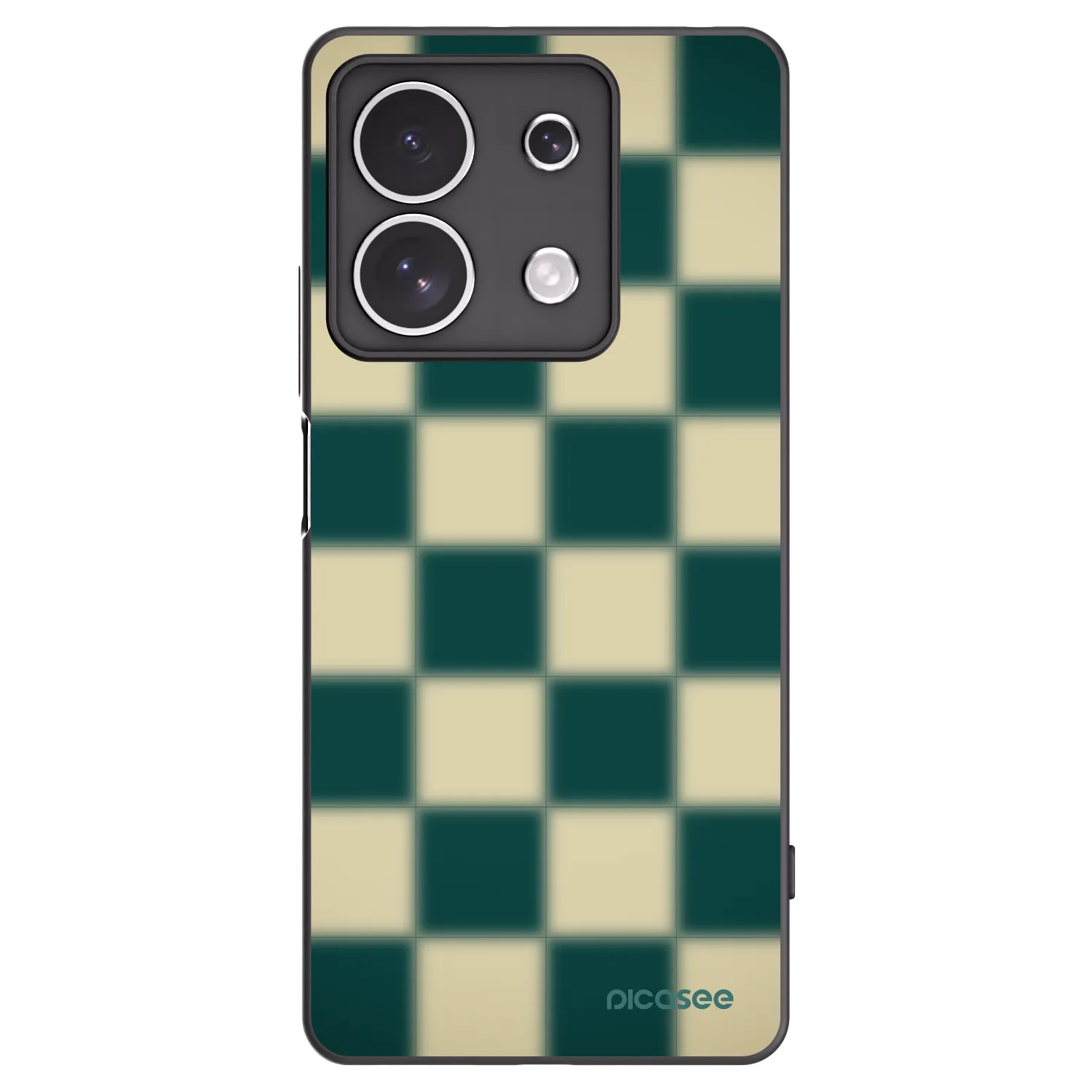Picasee silikonowe czarne etui na Xiaomi Redmi Note 13 4G - Shadow Chess