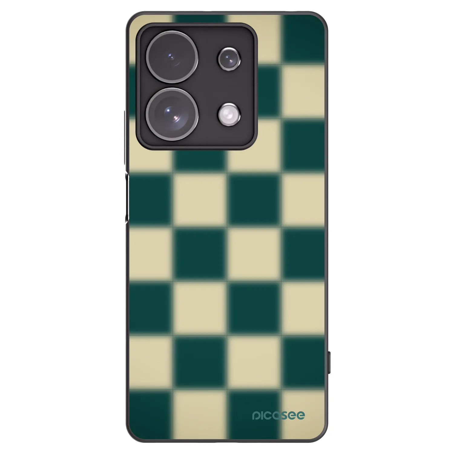Picasee silikonowe czarne etui na Xiaomi Redmi Note 13 Pro 4G - Shadow Chess