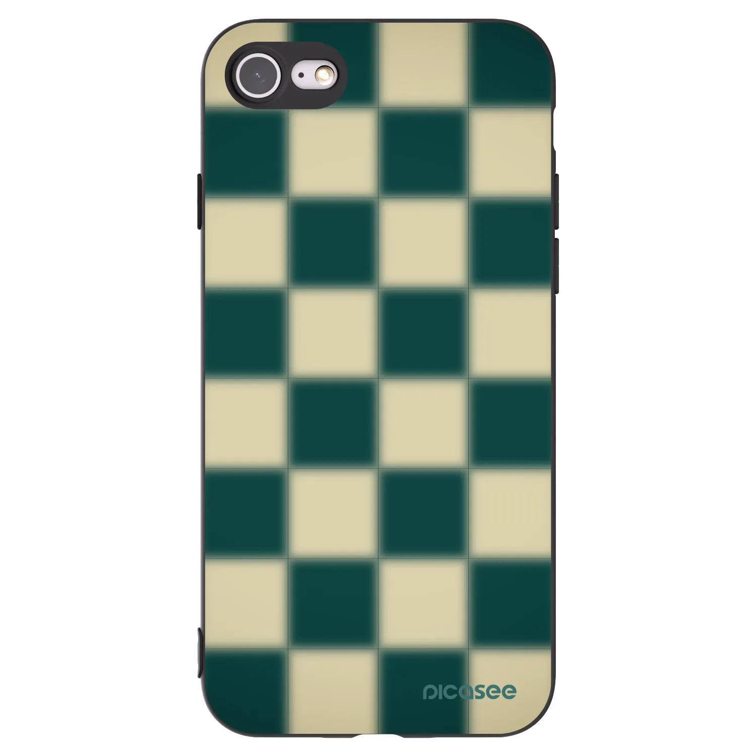 Picasee silikonowe czarne etui na Apple iPhone 8 - Shadow Chess