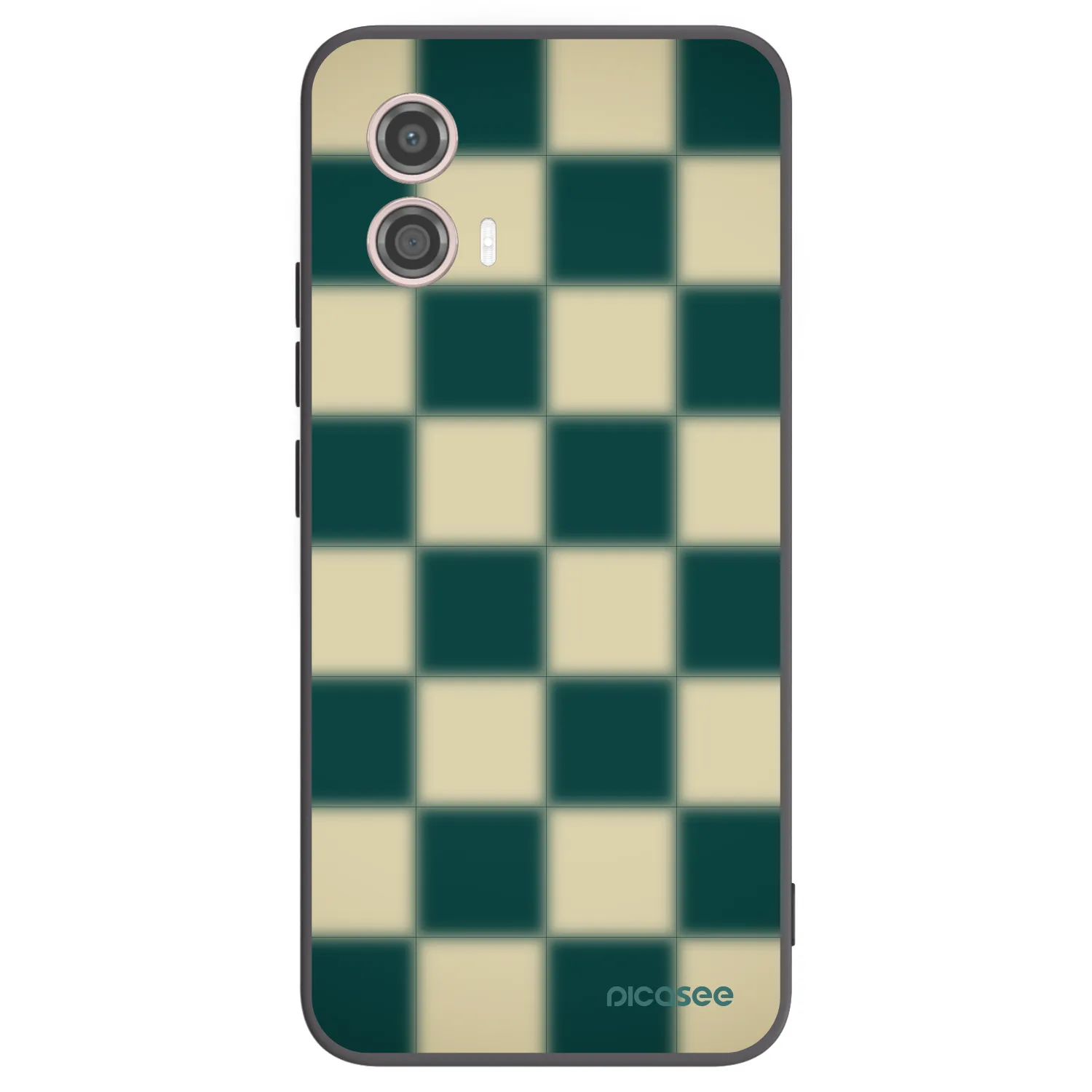 Picasee silikonowe czarne etui na Motorola Moto G53 5G - Shadow Chess