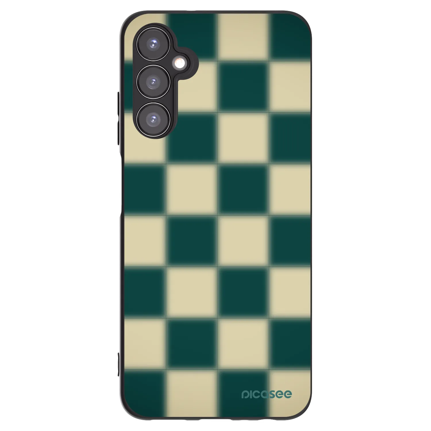 Picasee silikonowe czarne etui na Samsung Galaxy A05s A057G - Shadow Chess