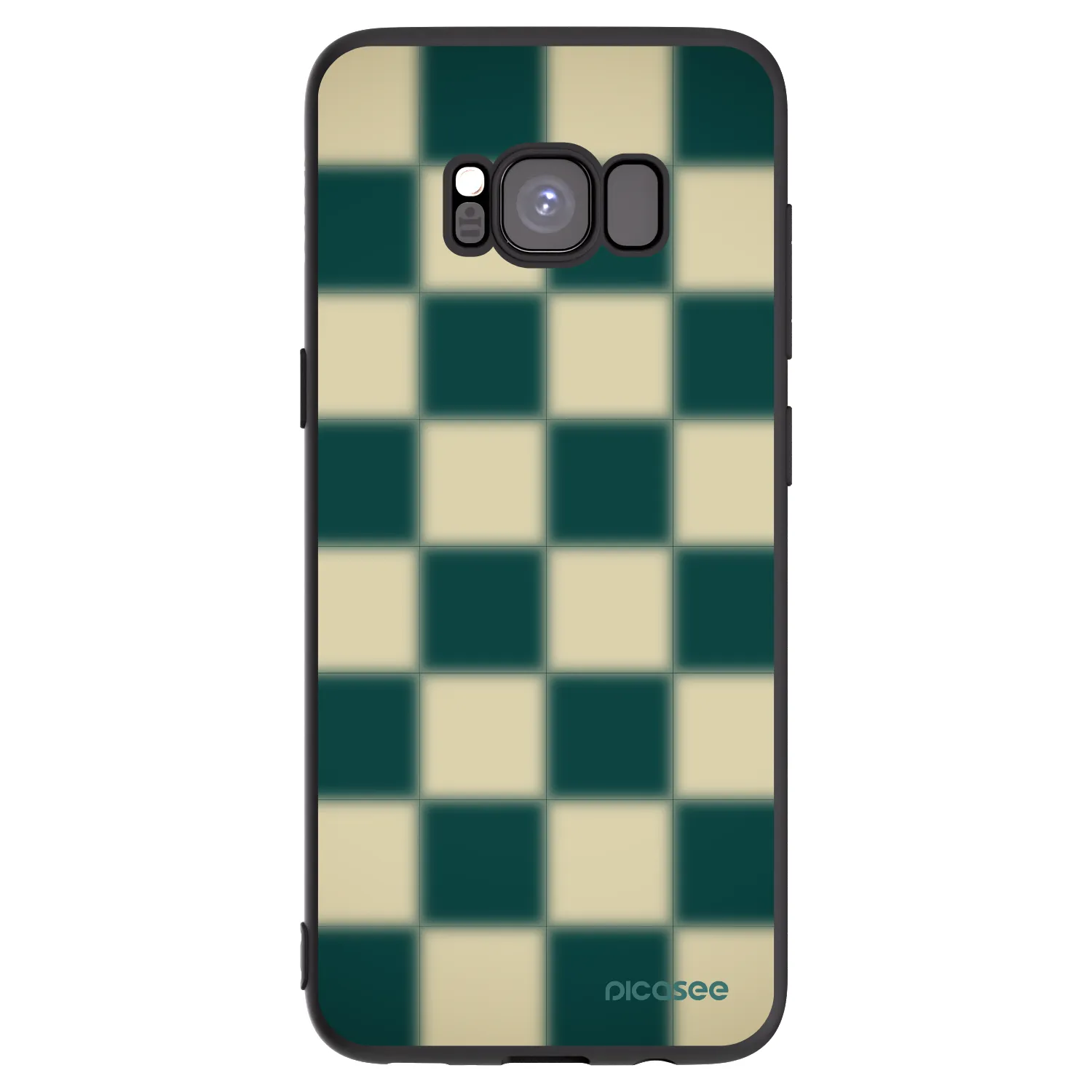Picasee silikonowe czarne etui na Samsung Galaxy S8 G950F - Shadow Chess