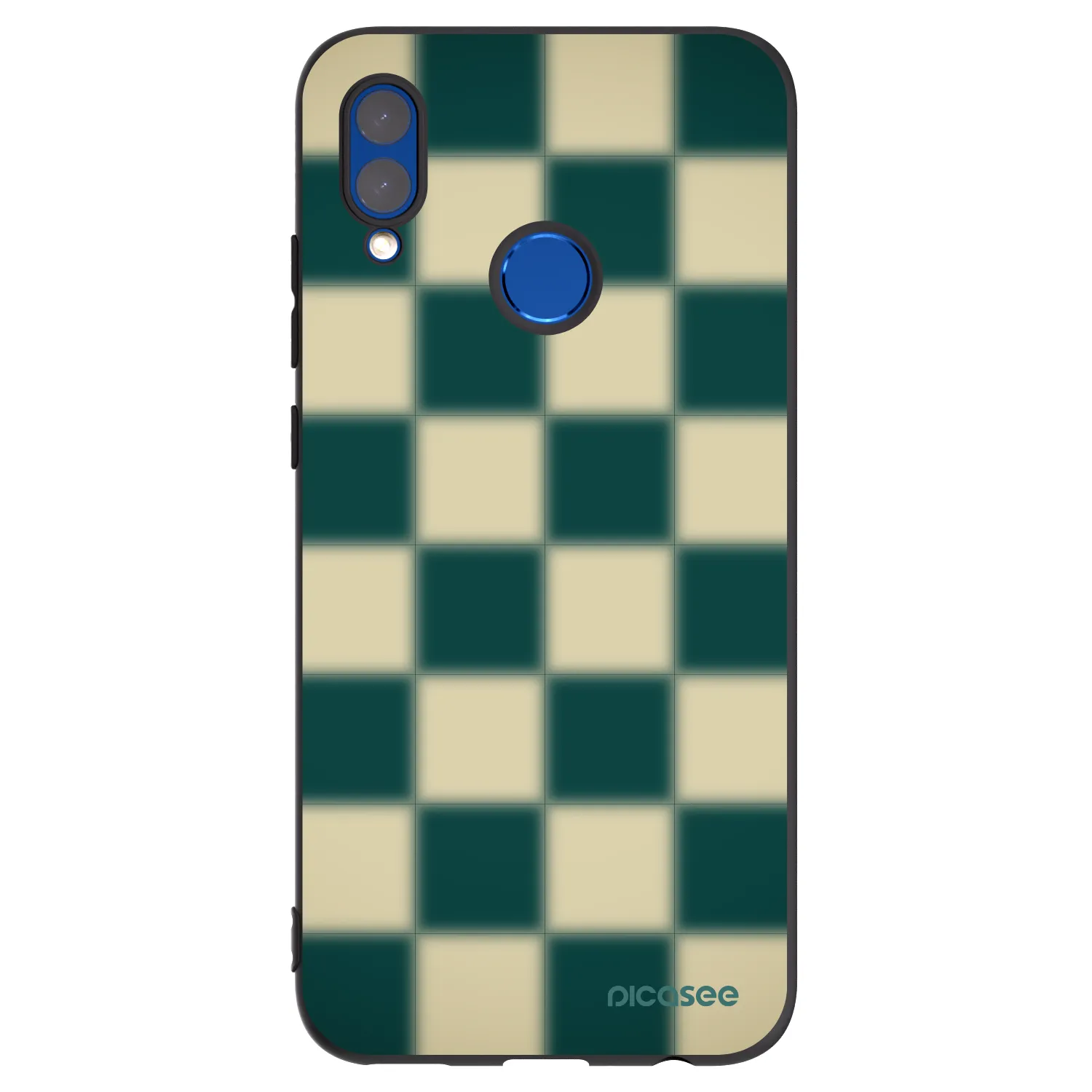 Picasee silikonowe czarne etui na Huawei P Smart 2019 - Shadow Chess