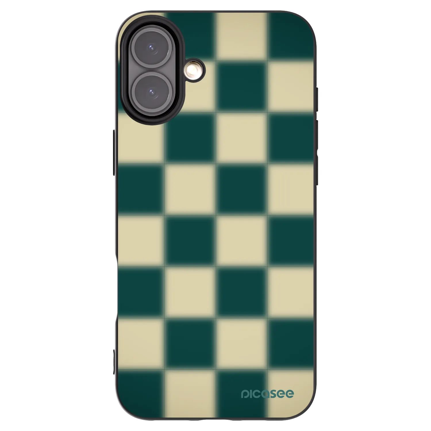 Picasee silikonowe czarne etui na Apple iPhone 16 Plus - Shadow Chess