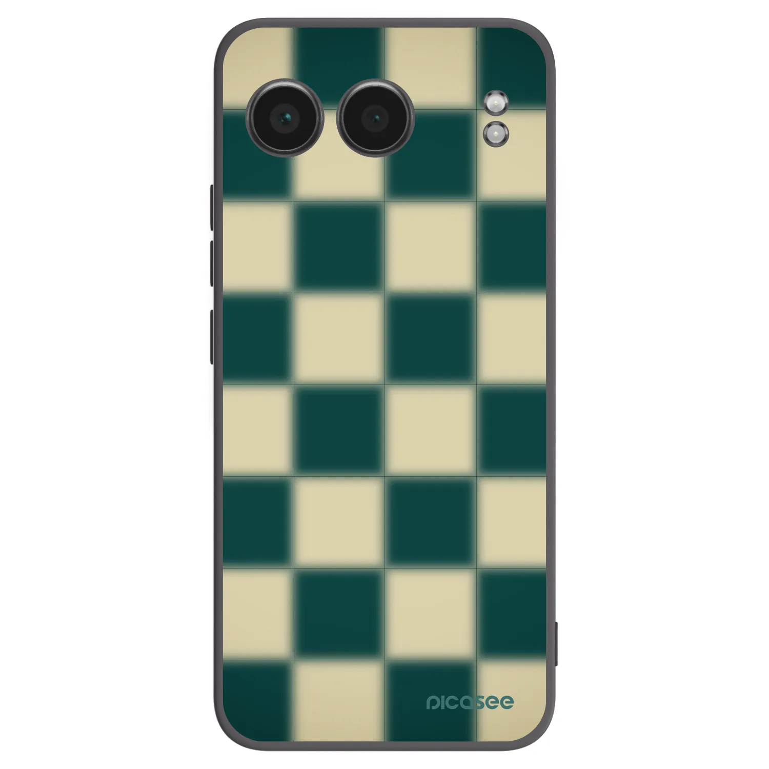 Picasee silikonowe czarne etui na OnePlus Nord 4 - Shadow Chess