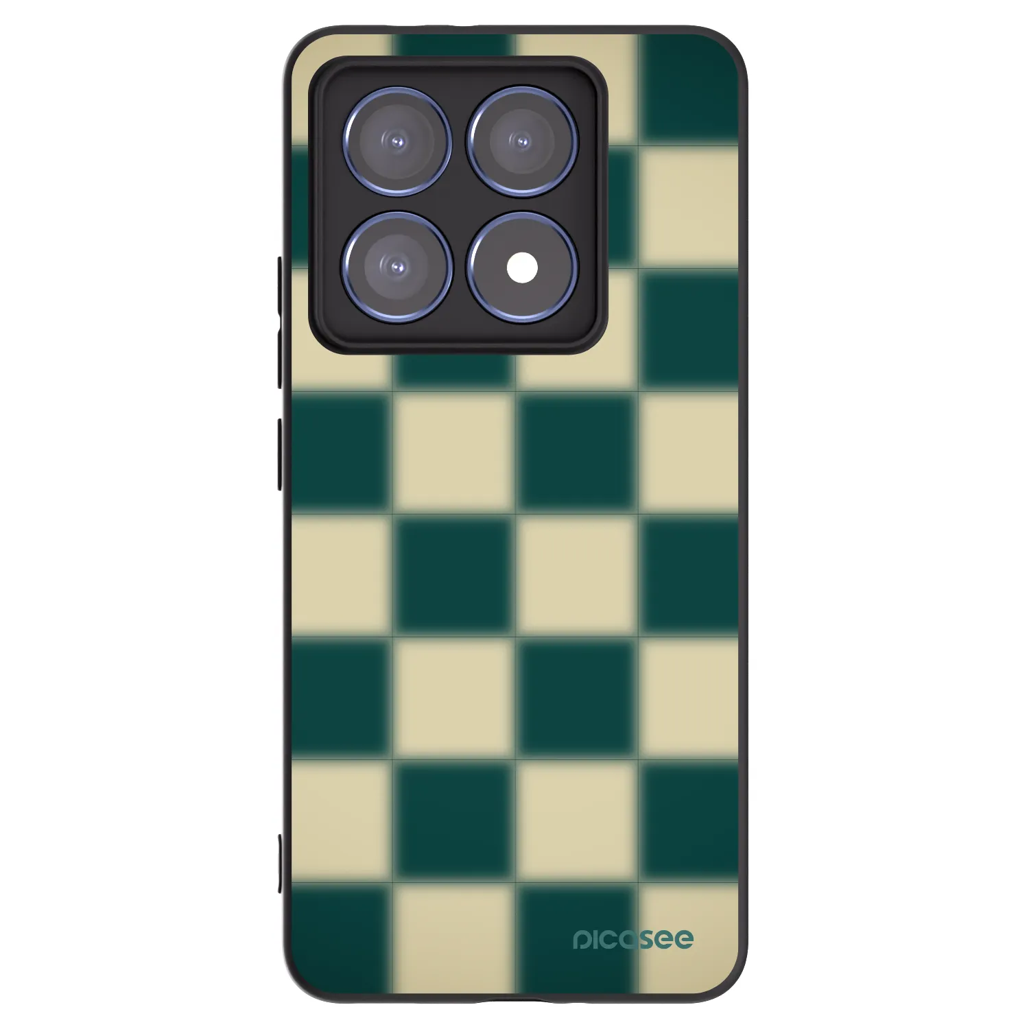 Picasee silikonowe czarne etui na Xiaomi 14T Pro - Shadow Chess