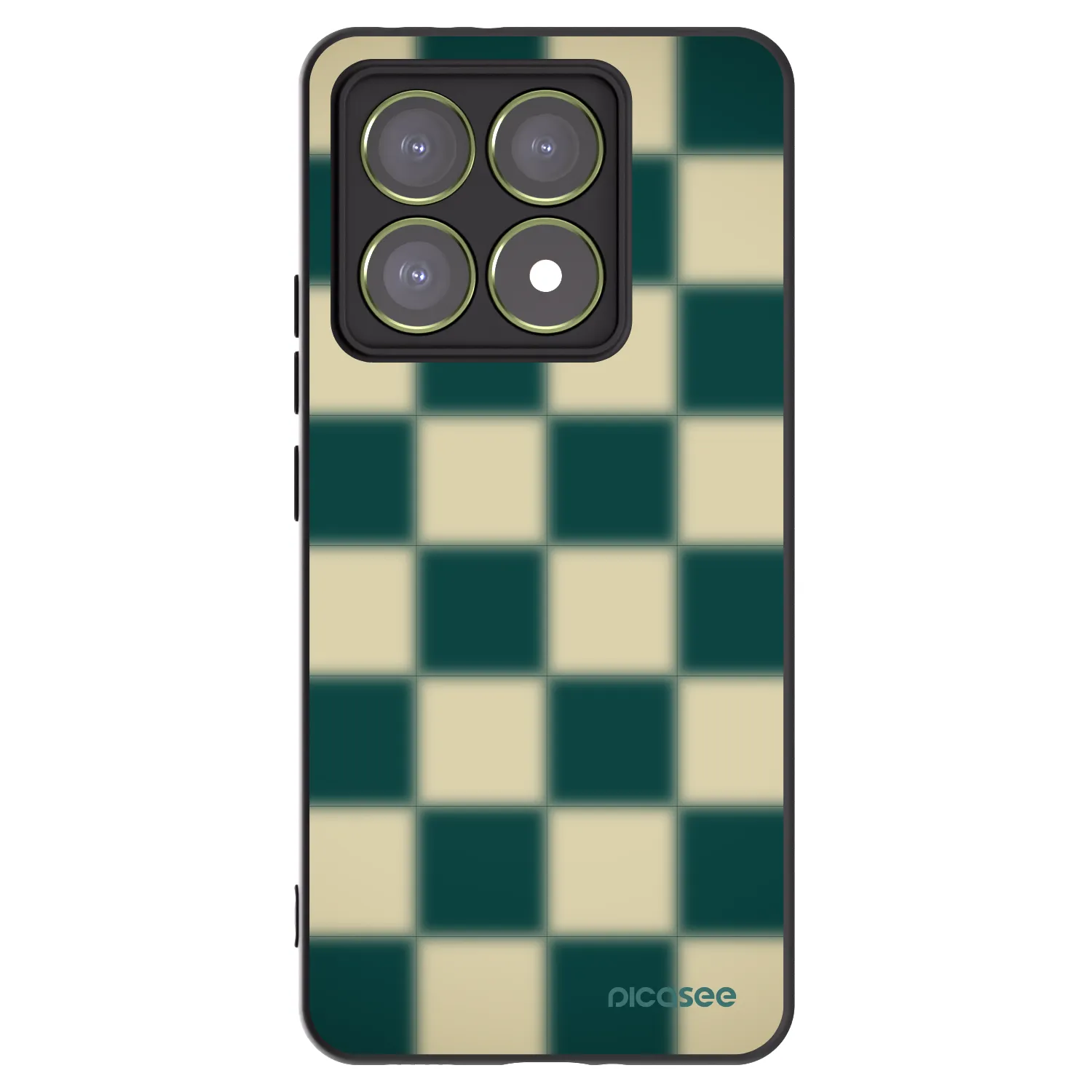 Picasee silikonowe czarne etui na Xiaomi 14T - Shadow Chess