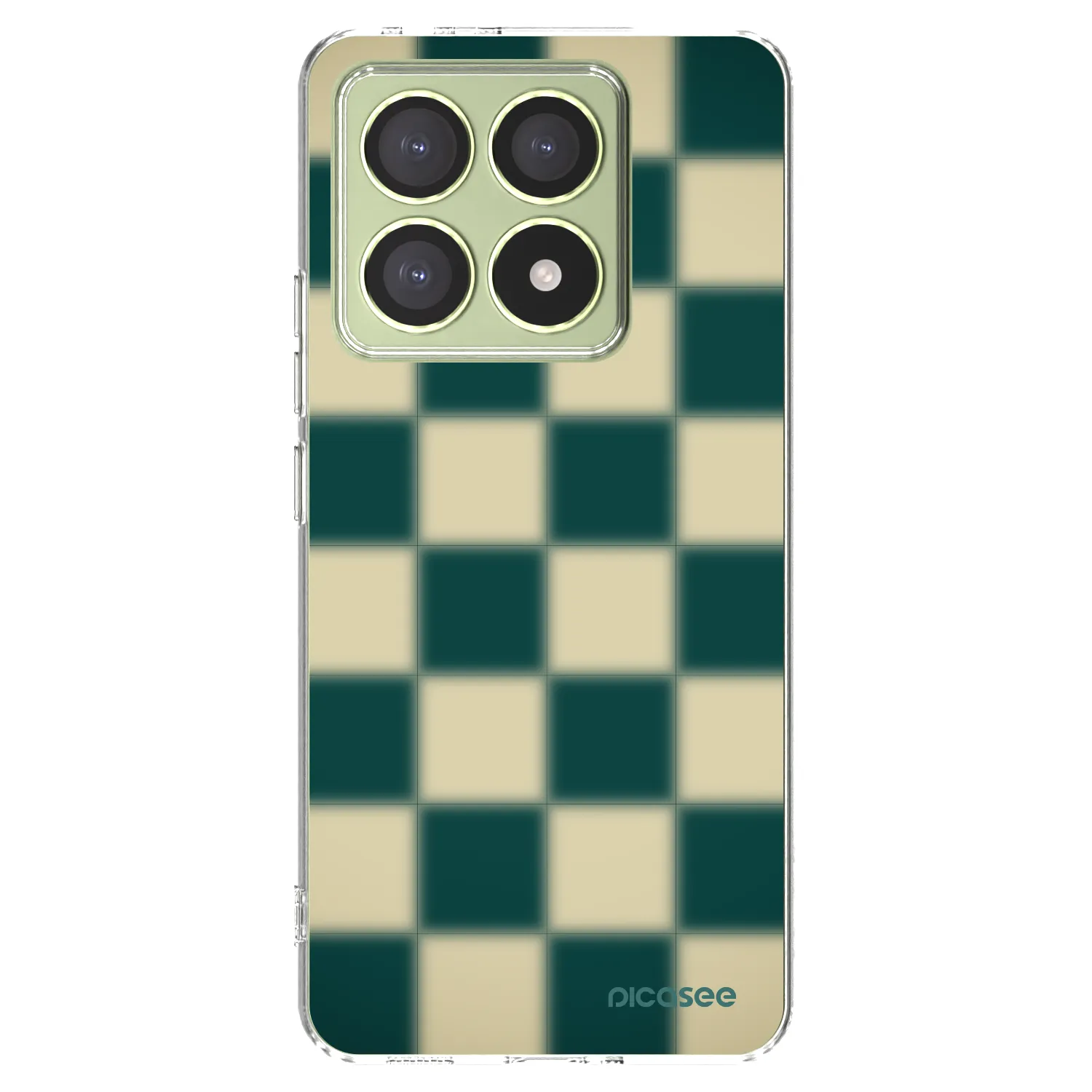 Picasee silikonowe przeźroczyste etui na Xiaomi 14T - Shadow Chess