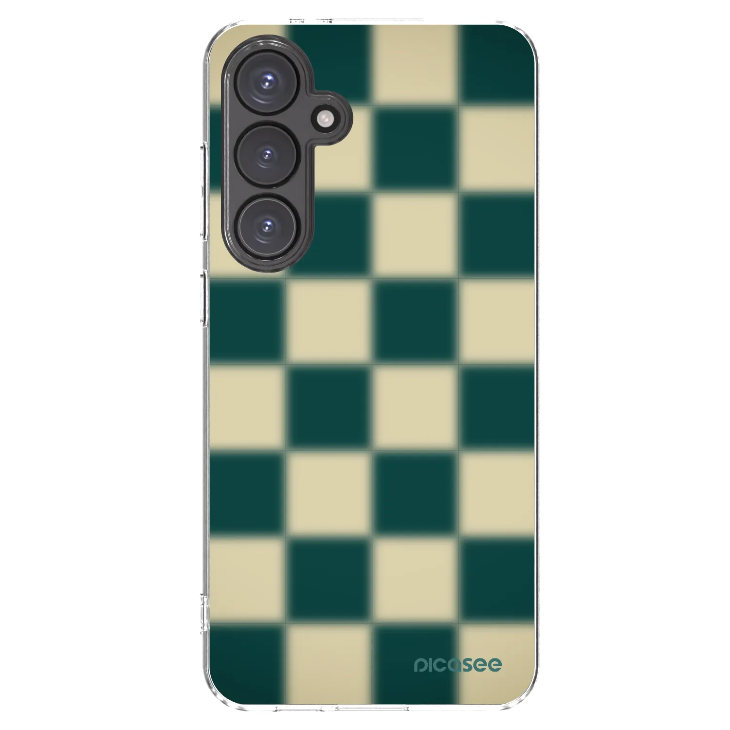 Picasee silikonowe przeźroczyste etui na Samsung Galaxy S24 FE S721B - Shadow Chess