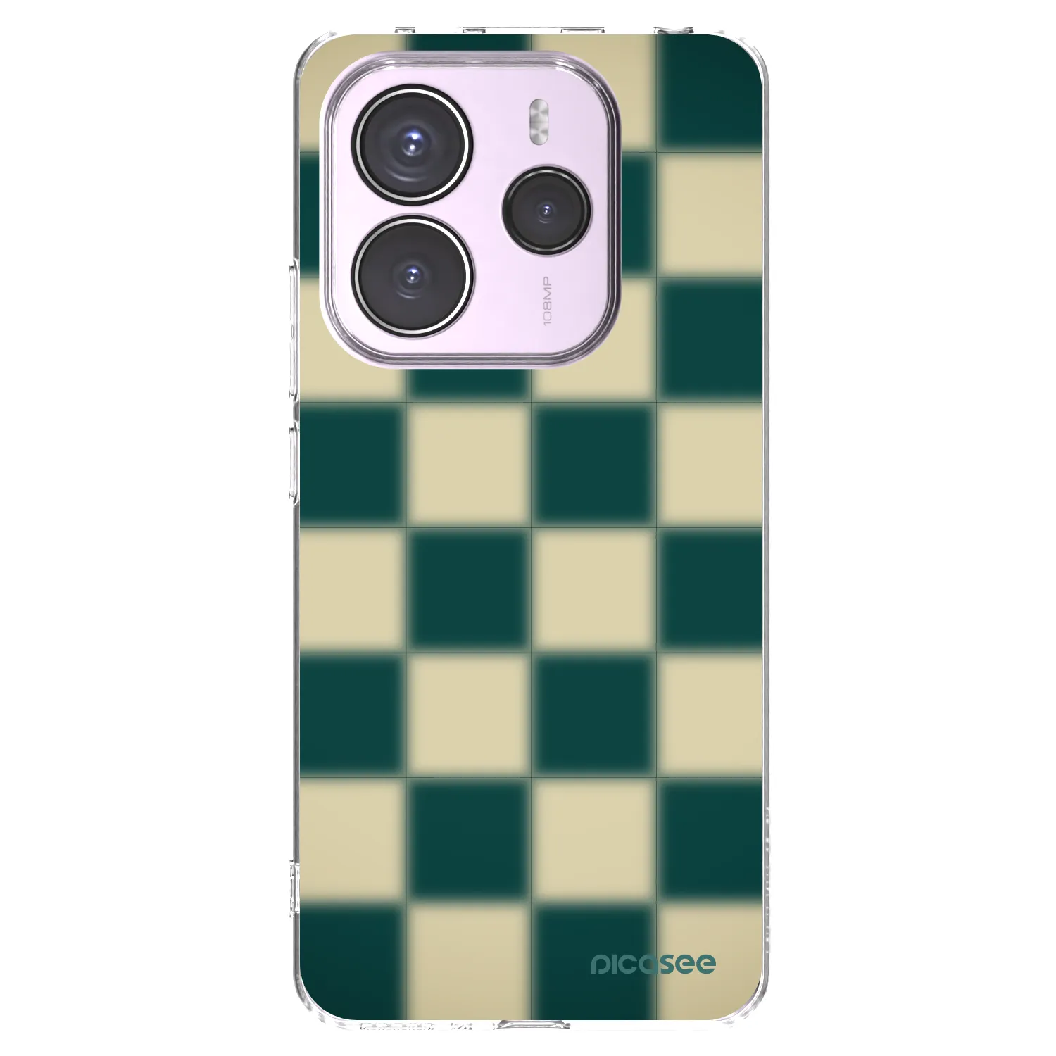 Picasee silikonowe przeźroczyste etui na Xiaomi Redmi Note 14 5G - Shadow Chess