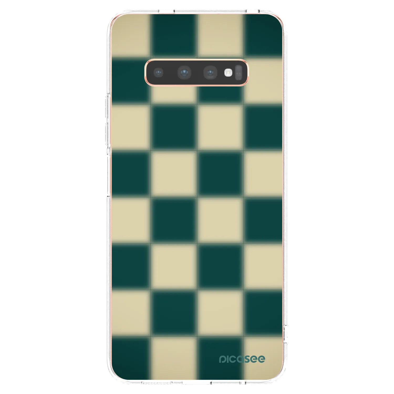 Picasee silikonowe przeźroczyste etui na Samsung Galaxy S10 Plus G975 - Shadow Chess