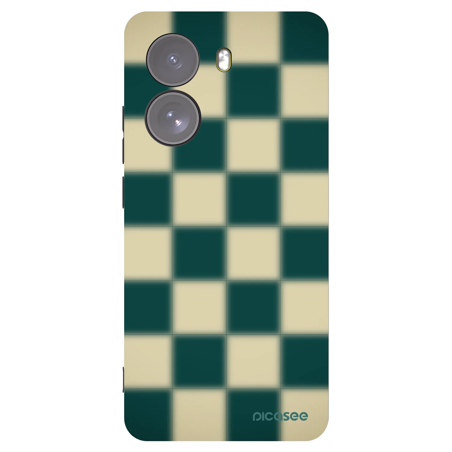 Picasee silikonowe czarne etui na Xiaomi Poco X7 - Shadow Chess