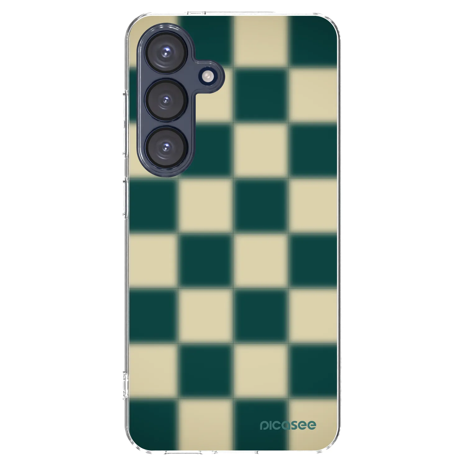 Picasee silikonowe przeźroczyste etui na Samsung Galaxy S25 5G - Shadow Chess