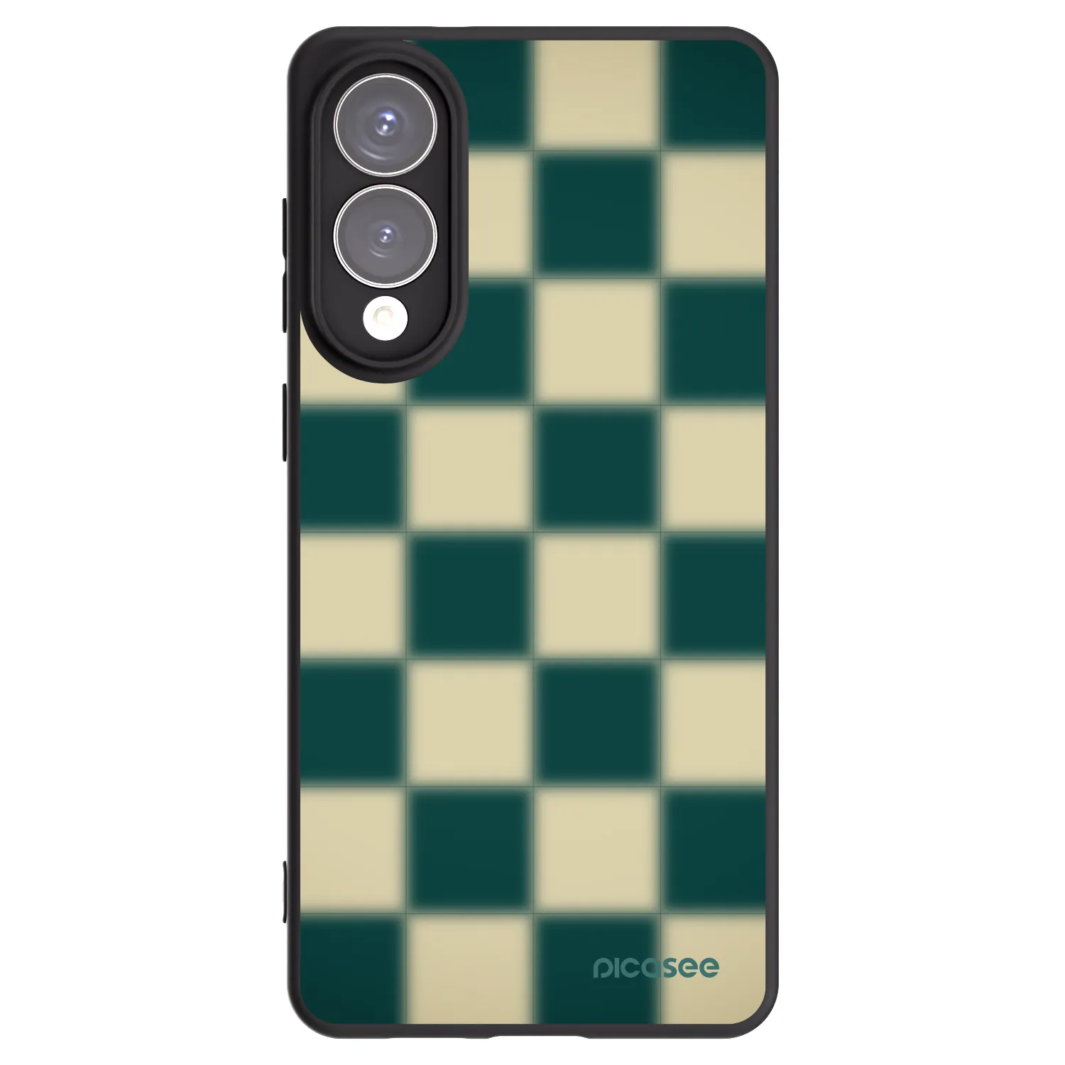 Picasee silikonowe czarne etui na Samsung Galaxy S25 Edge 5G - Shadow Chess
