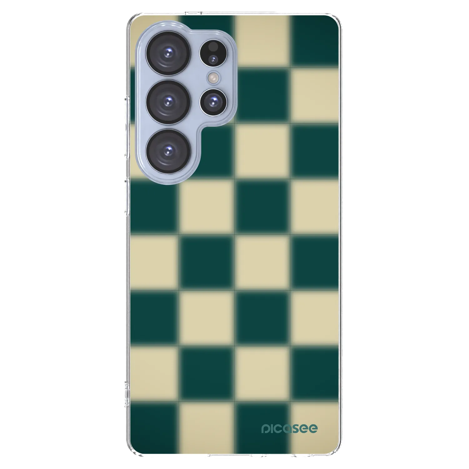 Picasee silikonowe przeźroczyste etui na Samsung Galaxy S25 Ultra 5G - Shadow Chess