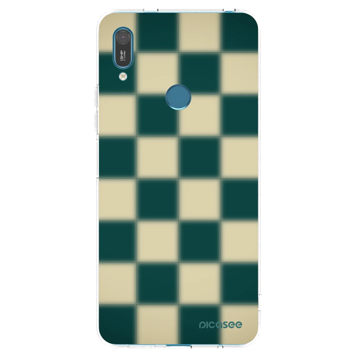 Picasee silikonowe przeźroczyste etui na Huawei Y7 2019 - Shadow Chess