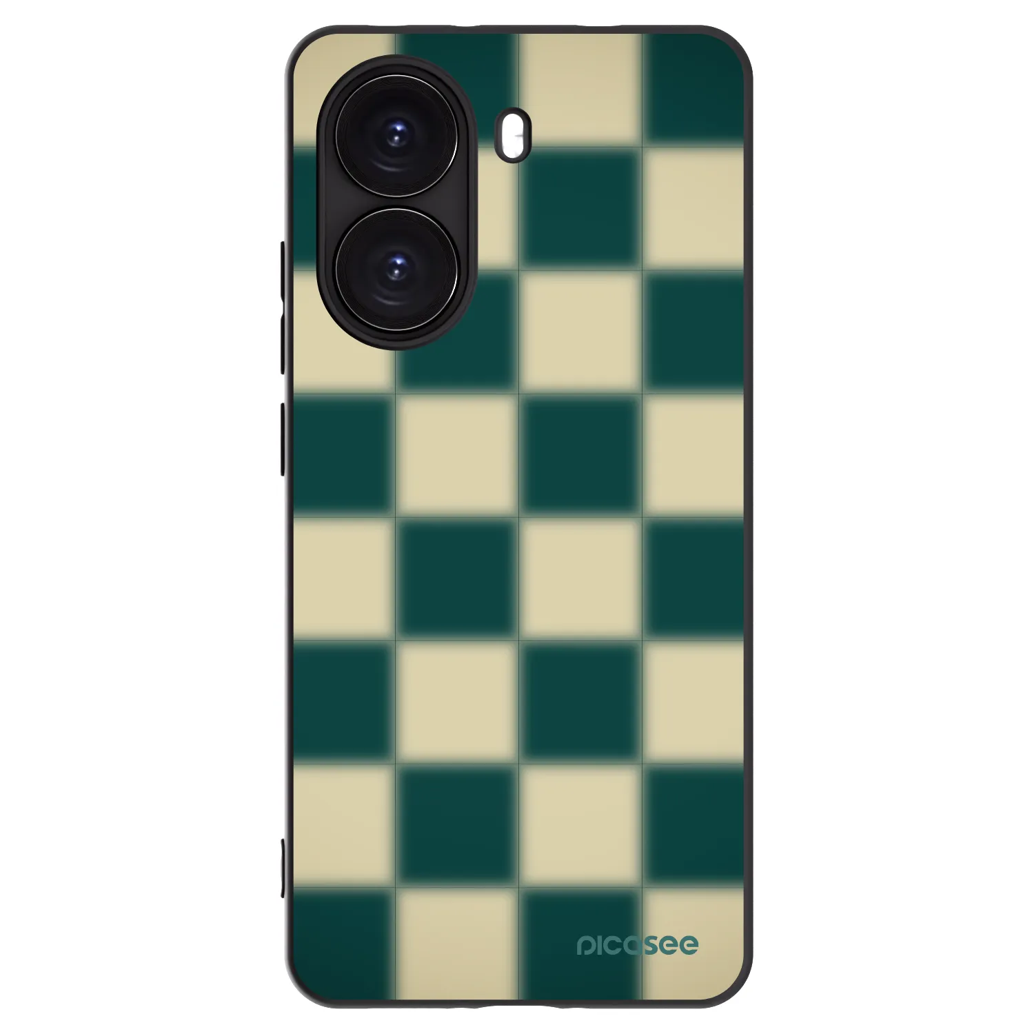 Picasee silikonowe czarne etui na Xiaomi Poco X7 Pro 5G - Shadow Chess