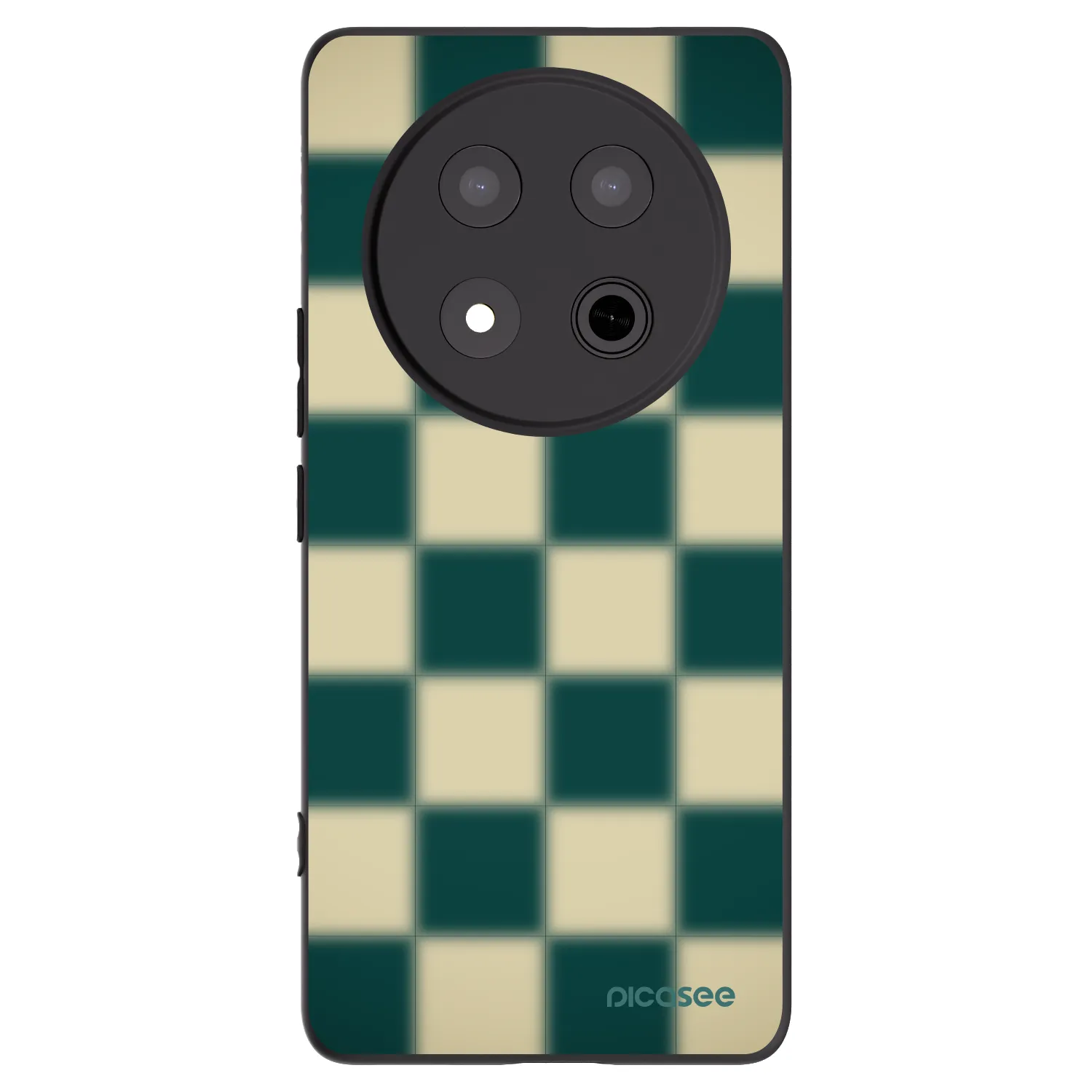 Picasee silikonowe czarne etui na Honor Magic7 Lite 5G - Shadow Chess